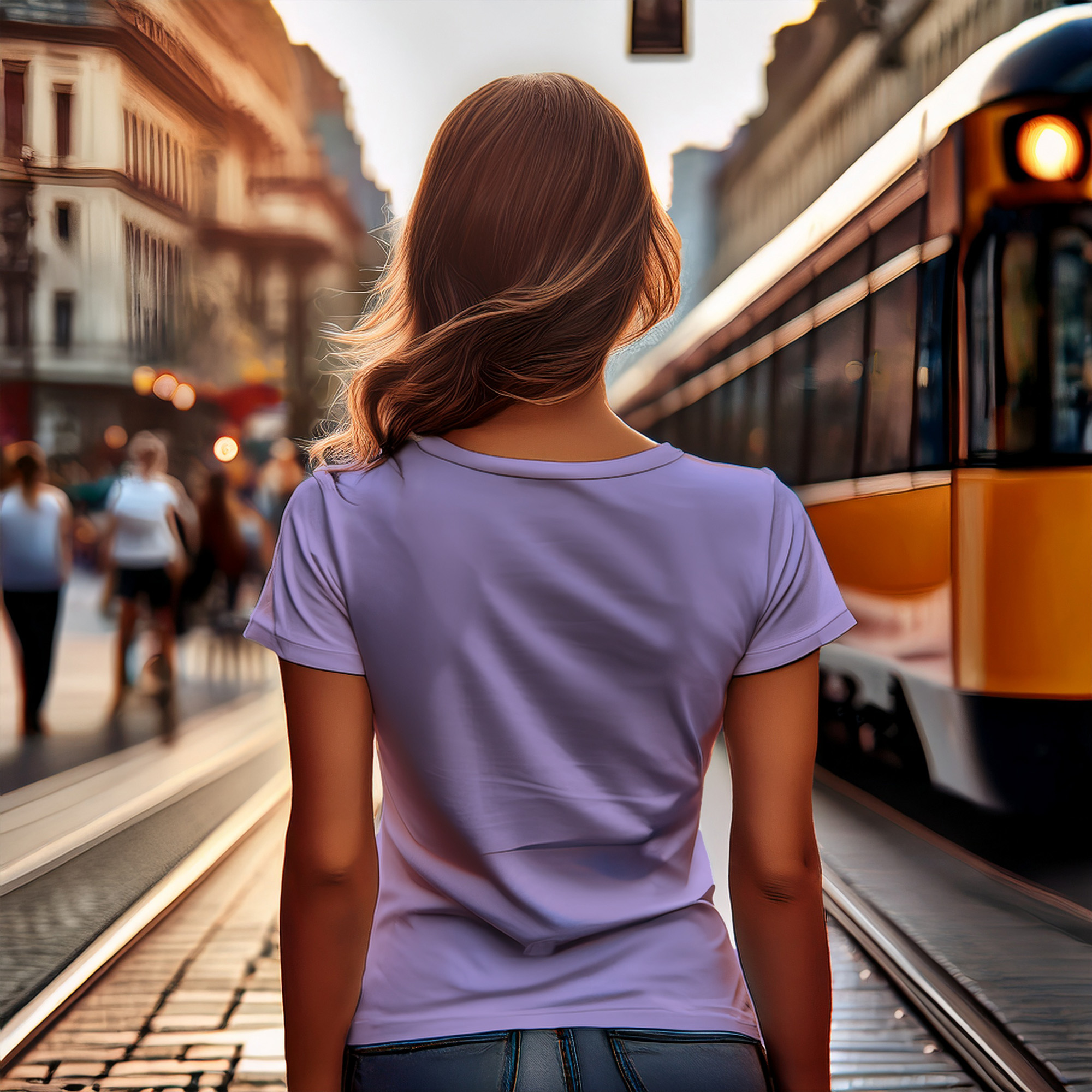 2080 Year Women T-Shirt (Iris Lavender)