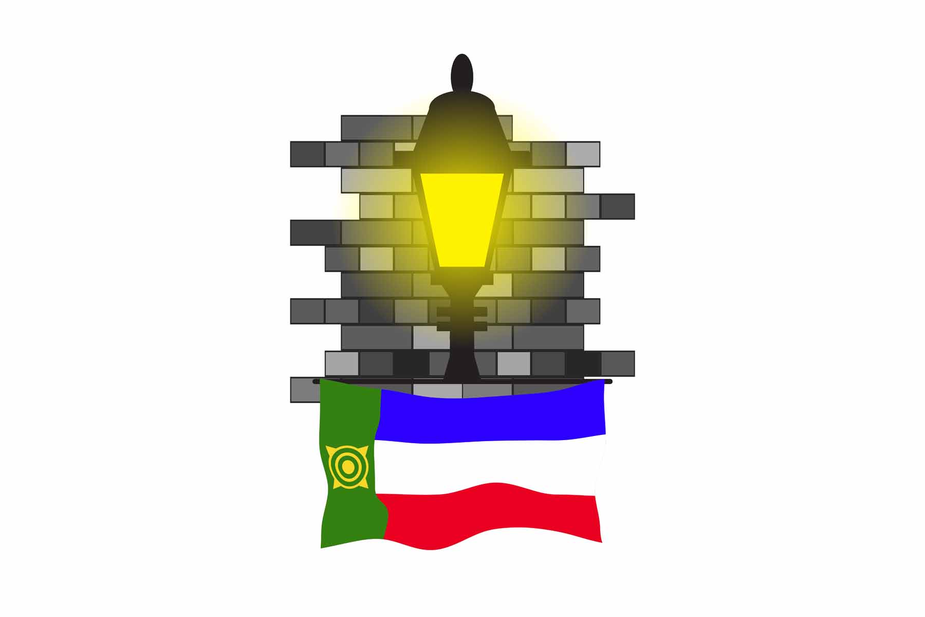 Khakassia Street Lamp Bricks Sticker