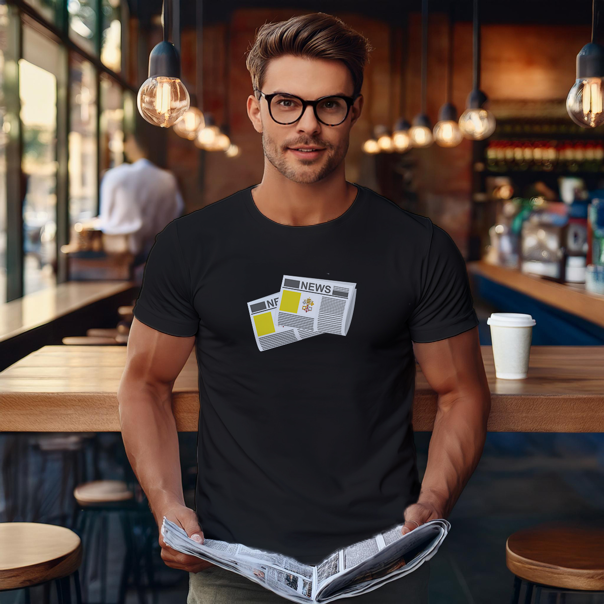 Vatican City   Holy See Newspapers Men Unisex T-Shirt 