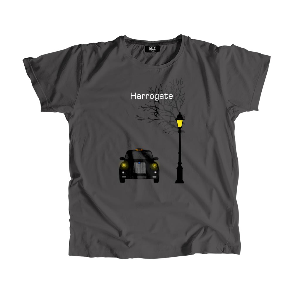 Harrogate Black Taxi Men Unisex T-Shirt