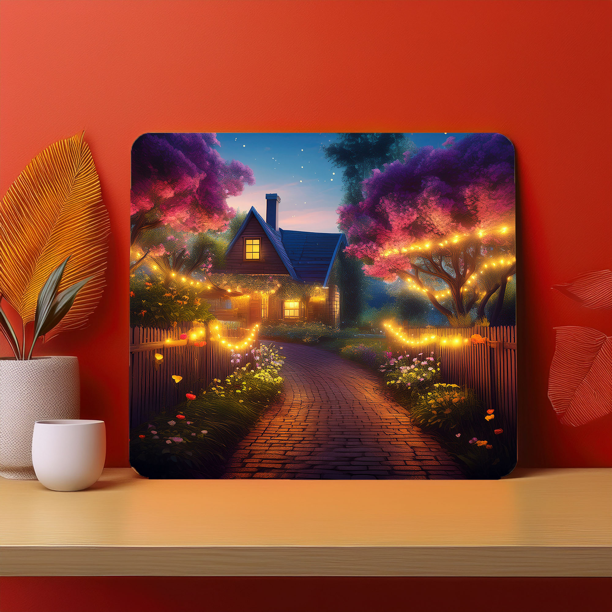 Home Town Raining Fog Fence Fog Mousepad (Style #1)