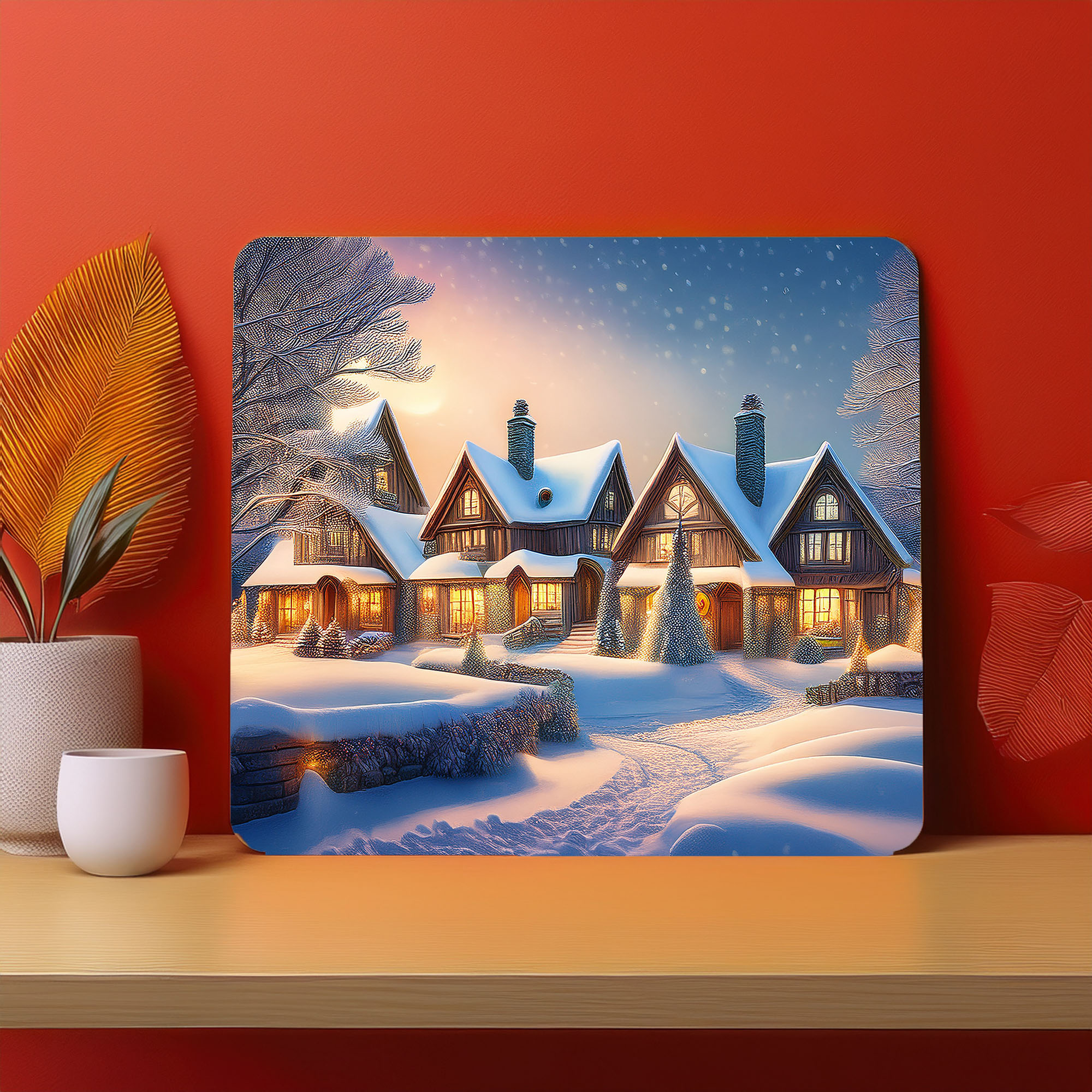 Home Town Raining Fog Fence Fog Mousepad (Style #18)