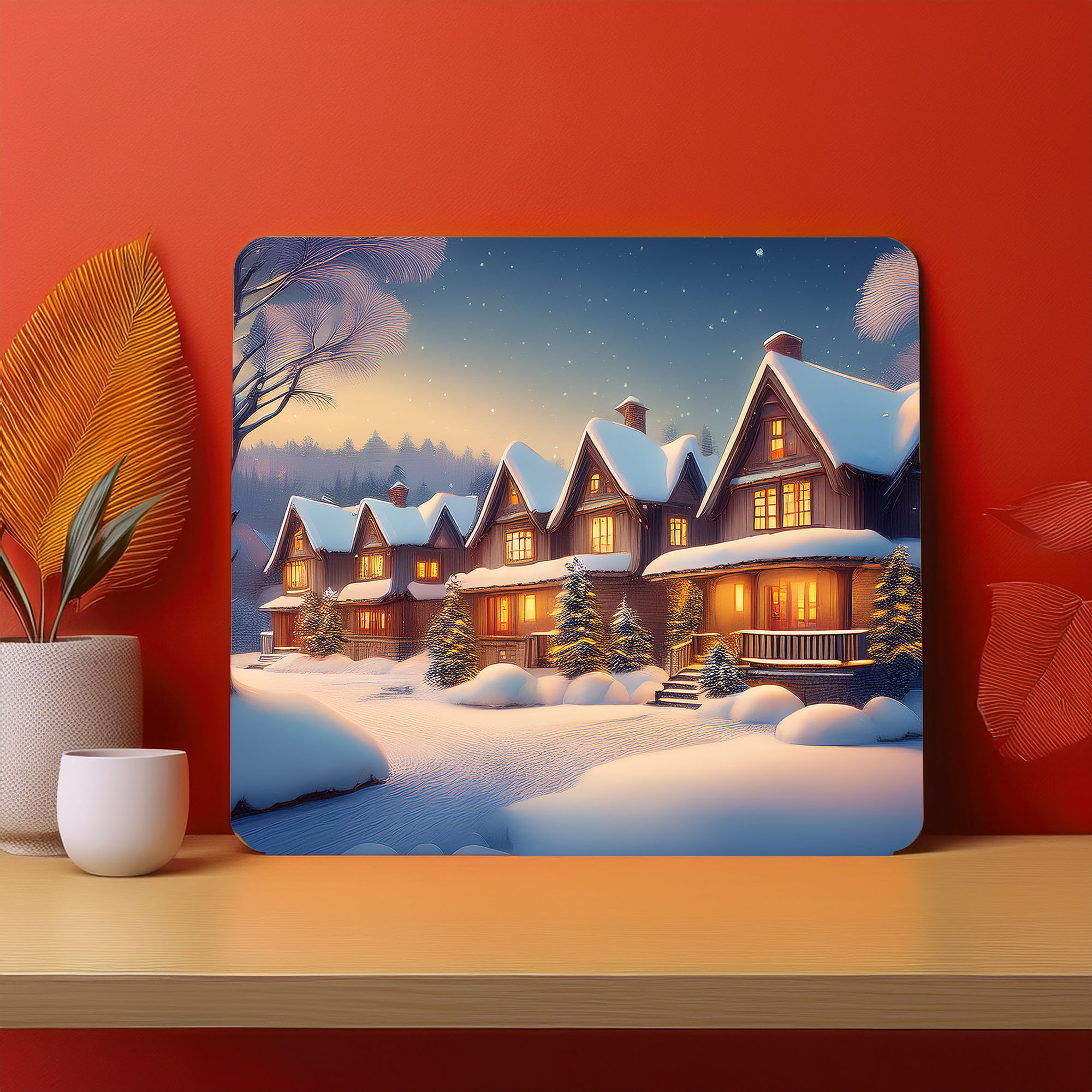 Home Town Raining Fog Fence Fog Mousepad (Style #19)