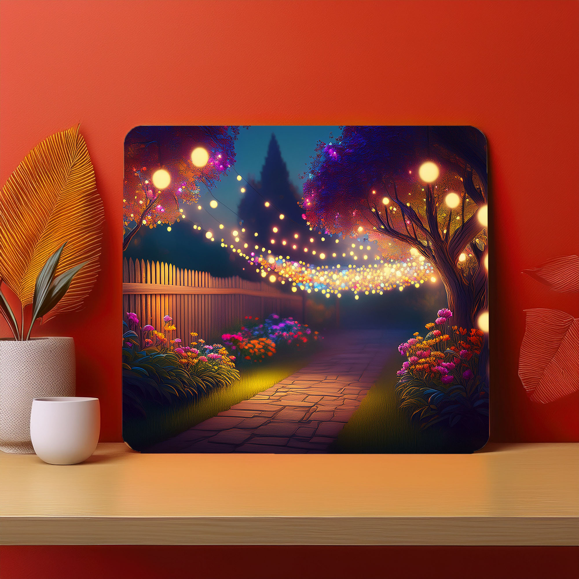 Home Town Raining Fog Fence Fog Mousepad (Style #2)