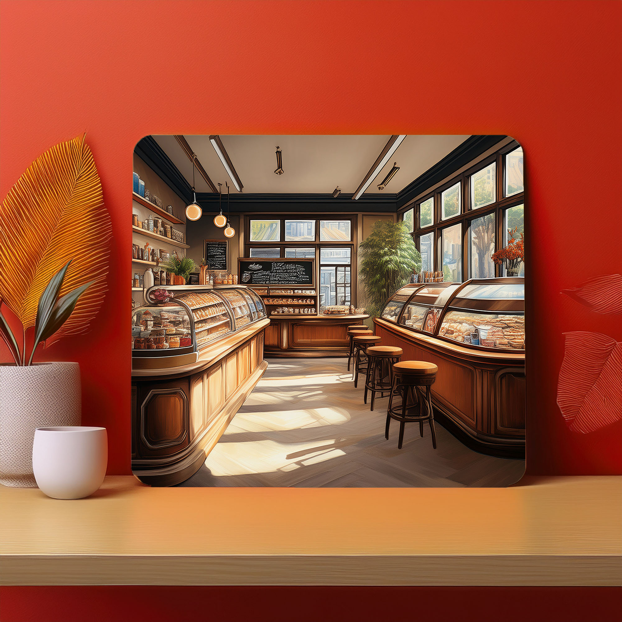 Home Town Raining Fog Fence Fog Mousepad (Style #21)