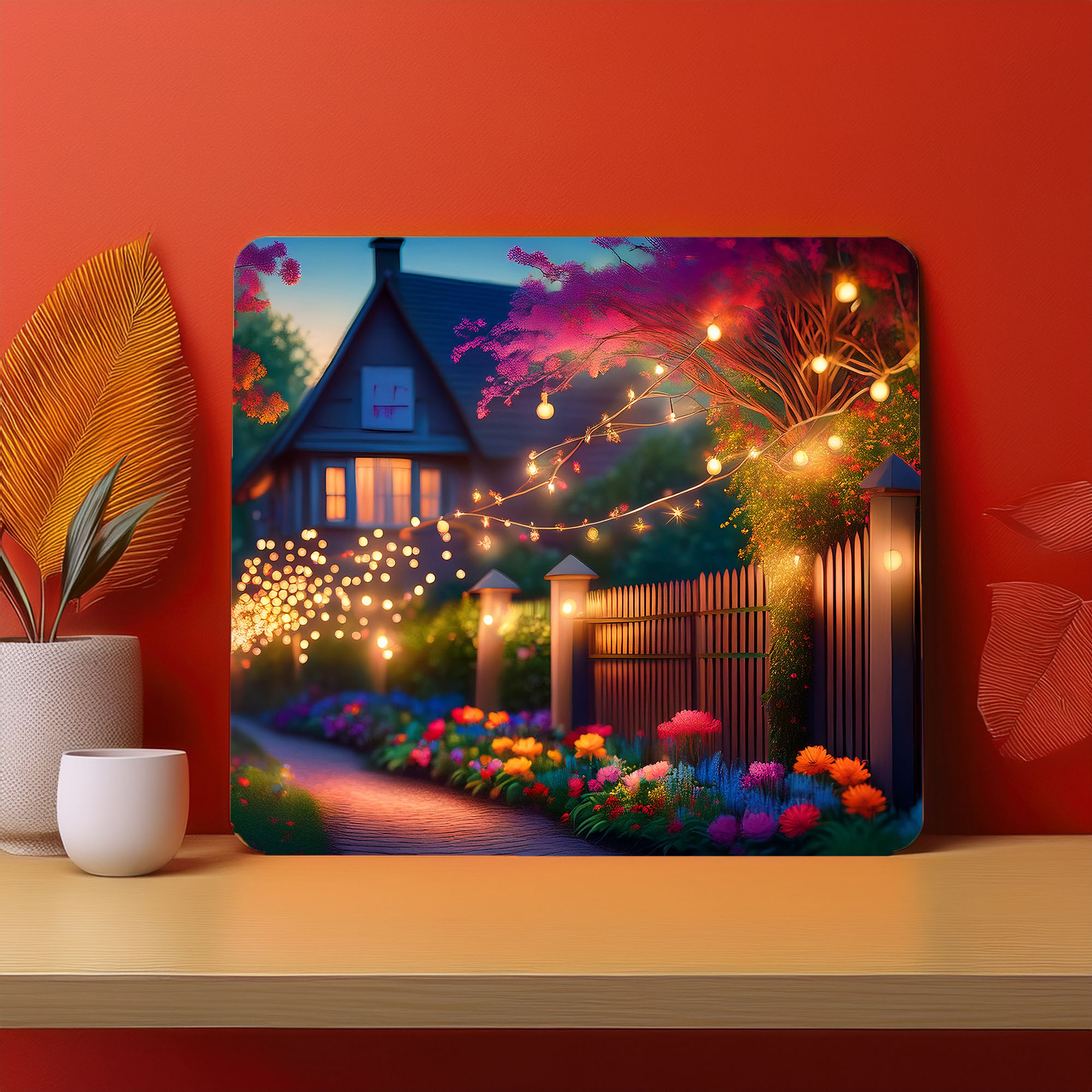 Home Town Raining Fog Fence Fog Mousepad (Style #3)