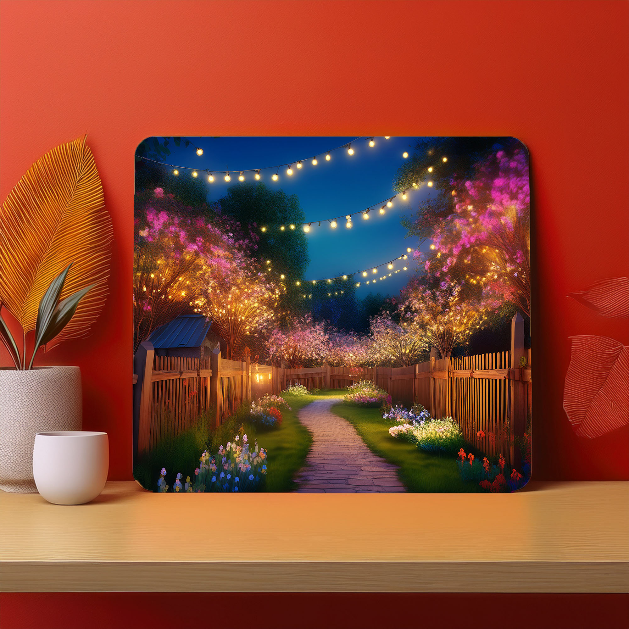 Home Town Raining Fog Fence Fog Mousepad (Style #4)