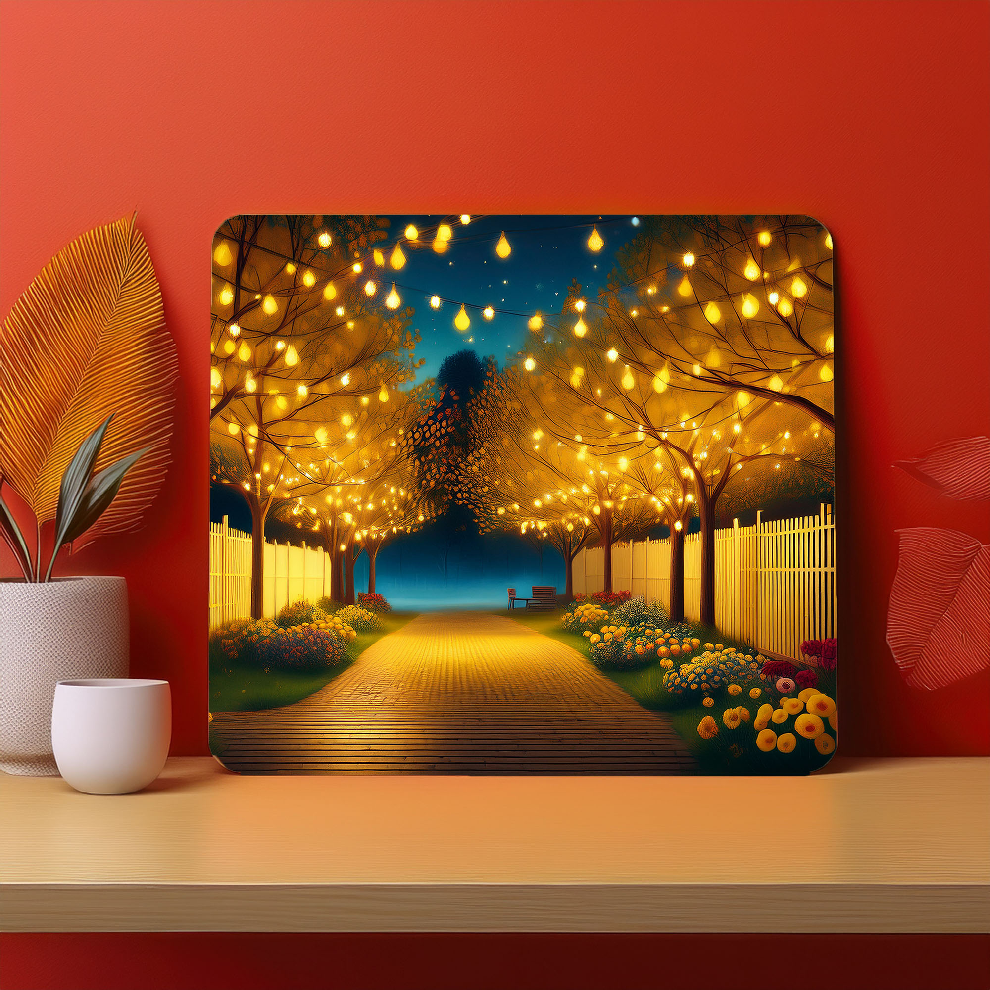 Home Town Raining Fog Fence Fog Mousepad (Style #5)