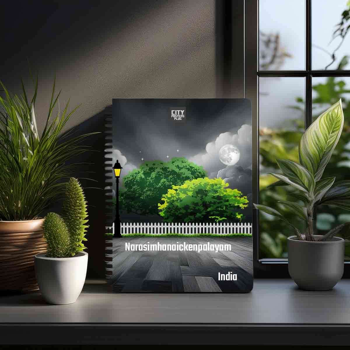 Narasimhanaickenpalayam India Home Trees Spiral Notebook – Scenic Nature Journal