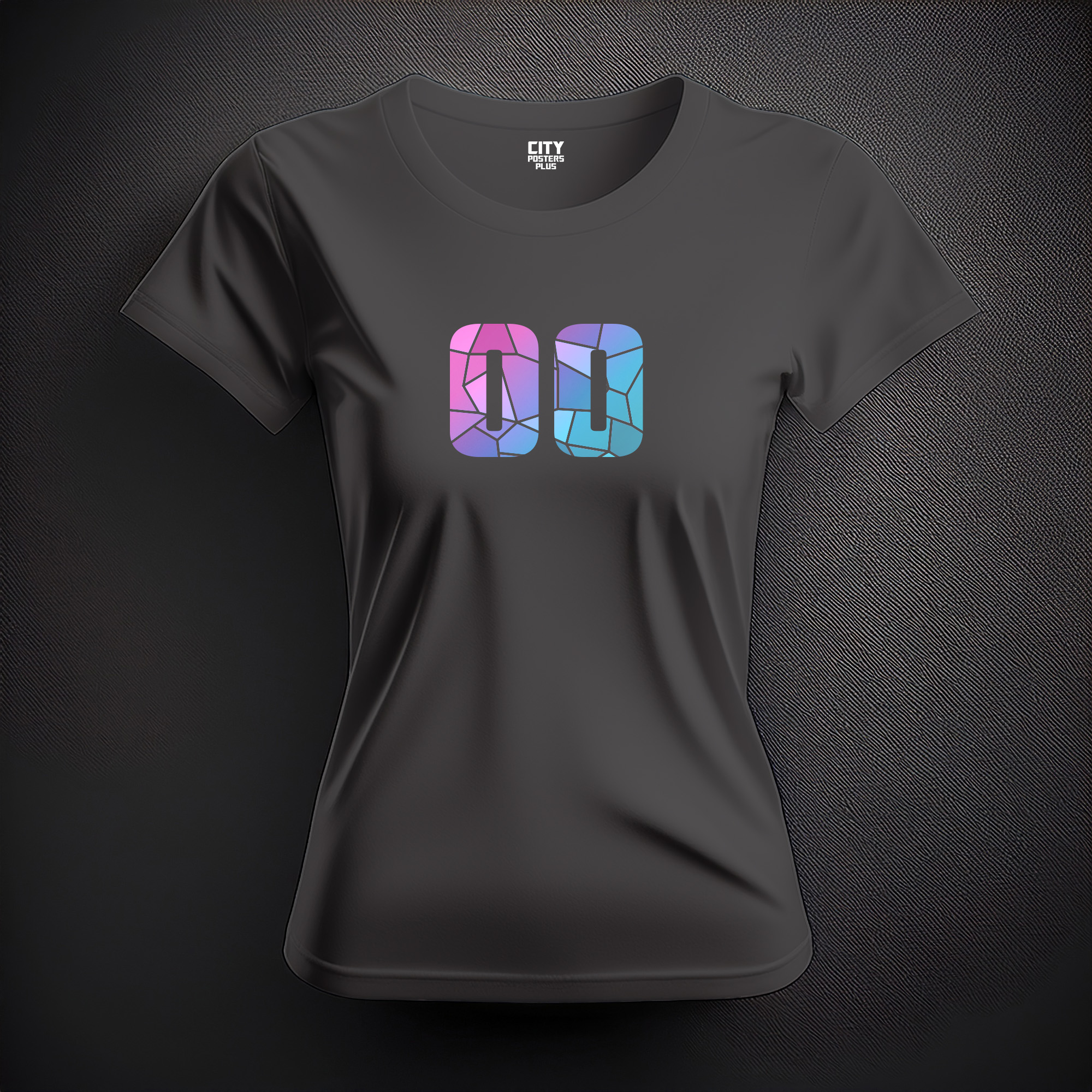 00 Number Women T-Shirt (Charcoal Grey)