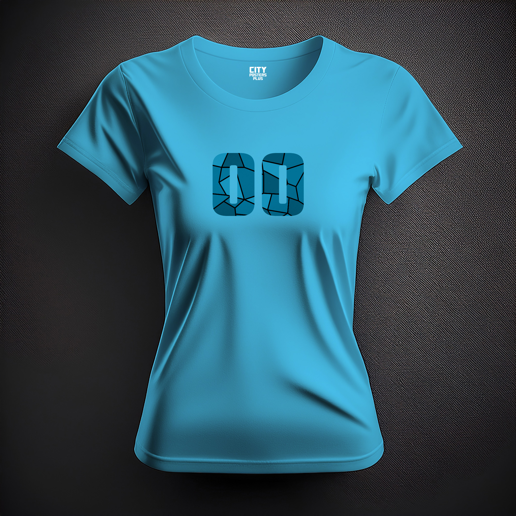 00 Number Women T-Shirt (Sky Blue)