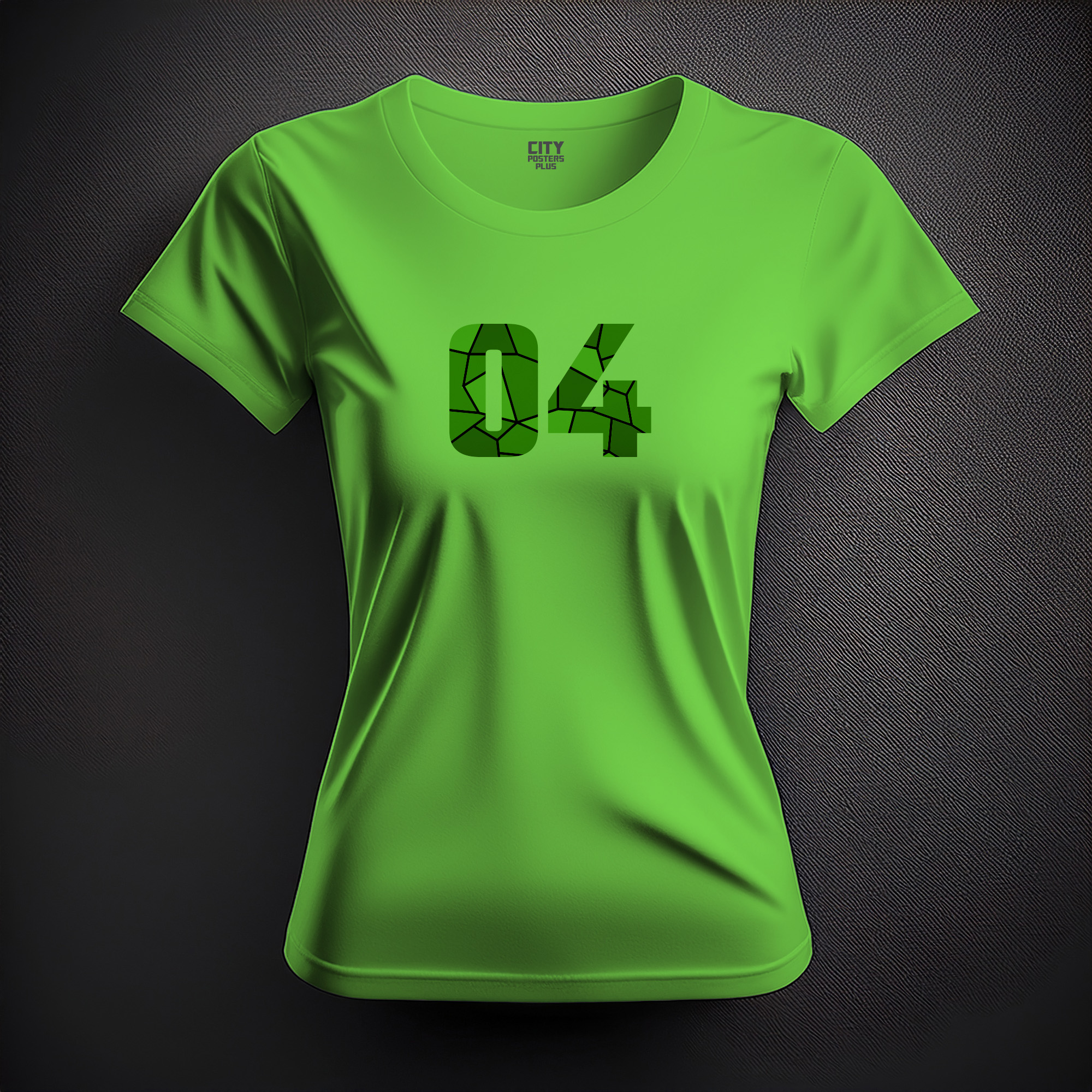 04 Number Women T-Shirt (Liril Green)