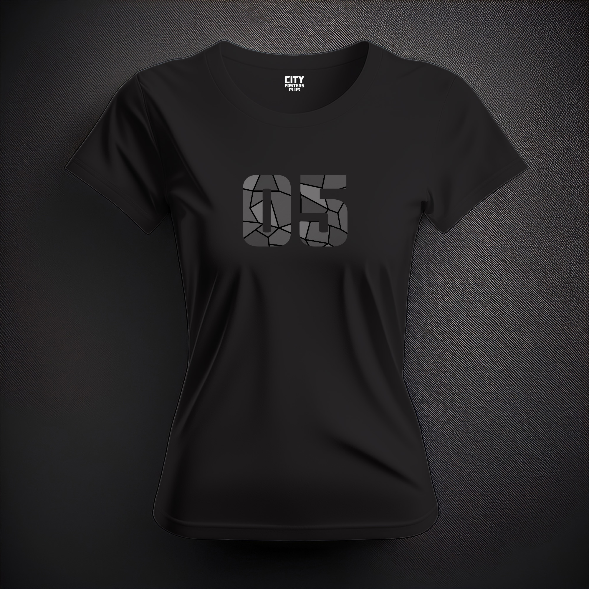 05 Number Women T-Shirt (Black)