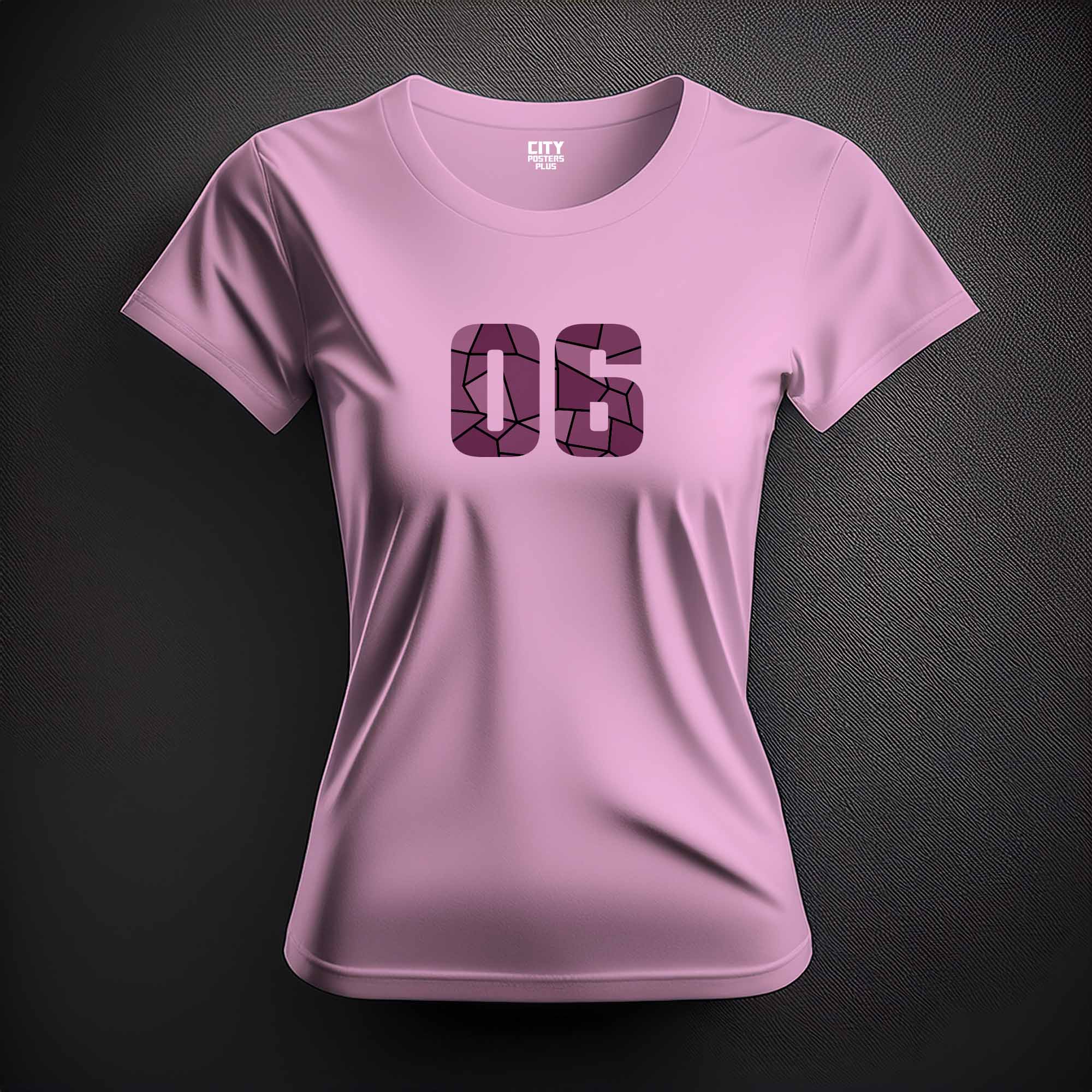 06 Number Women T-Shirt (Light Pink)