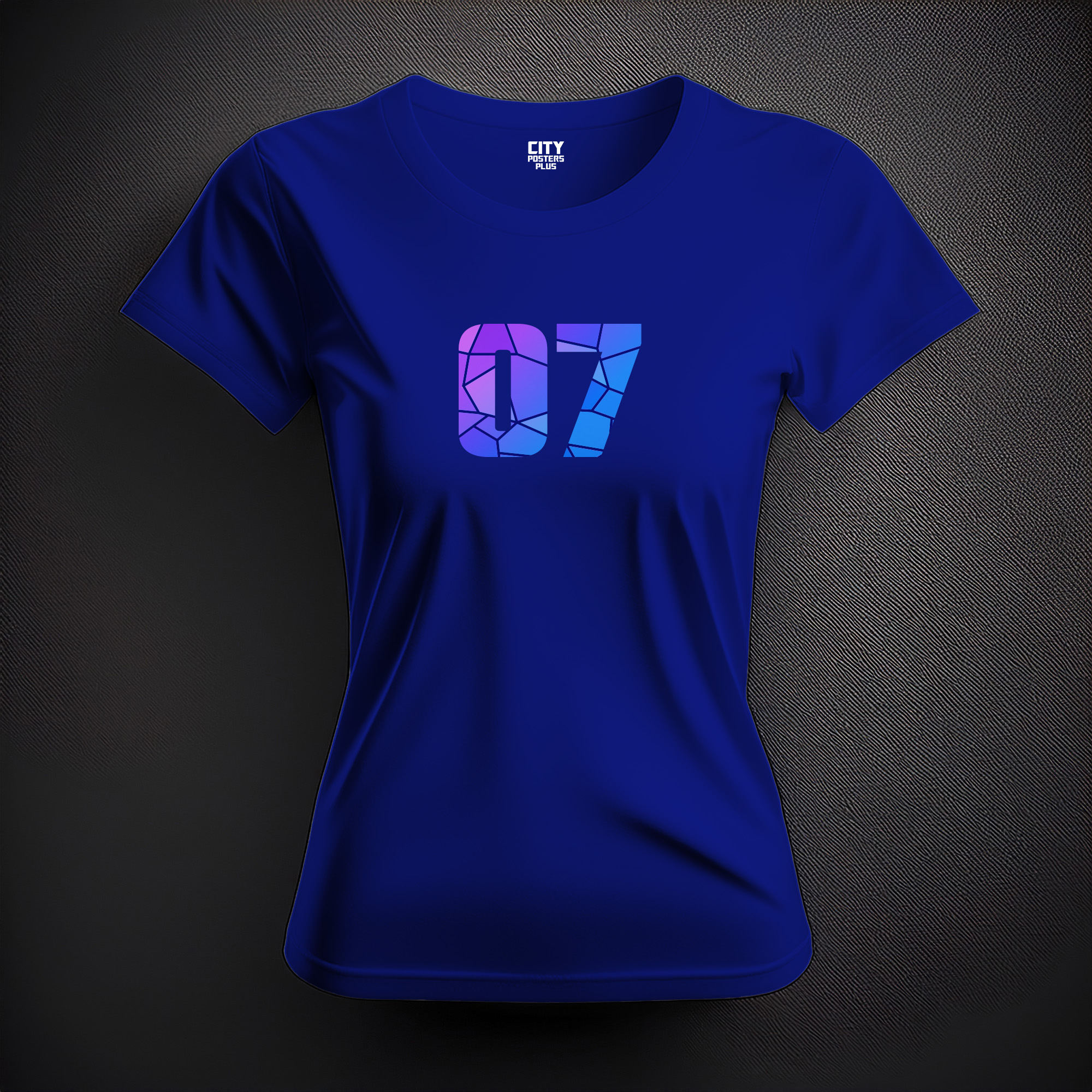 07 Number Women T-Shirt (Royal Blue)
