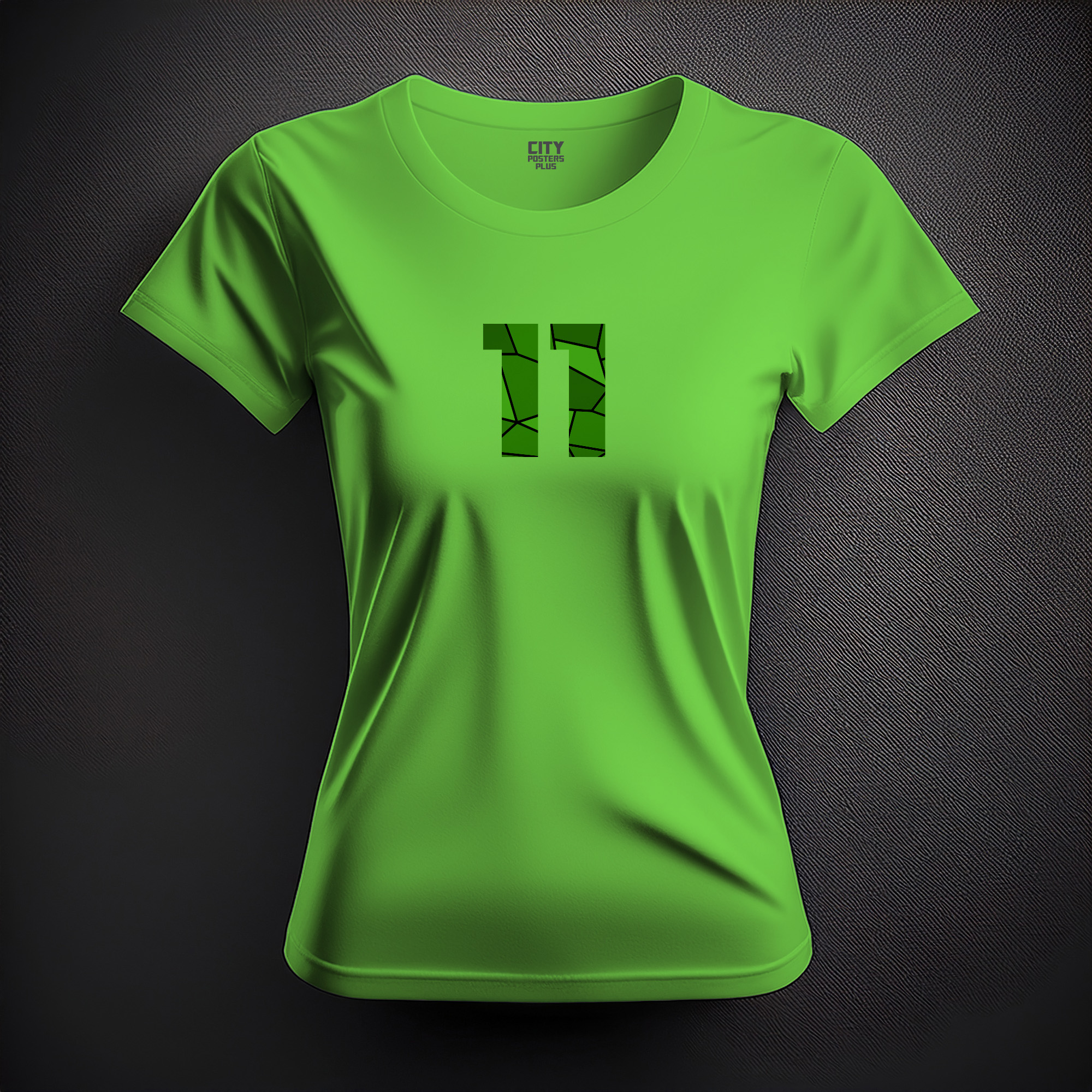 11 Number Women T-Shirt (Liril Green)