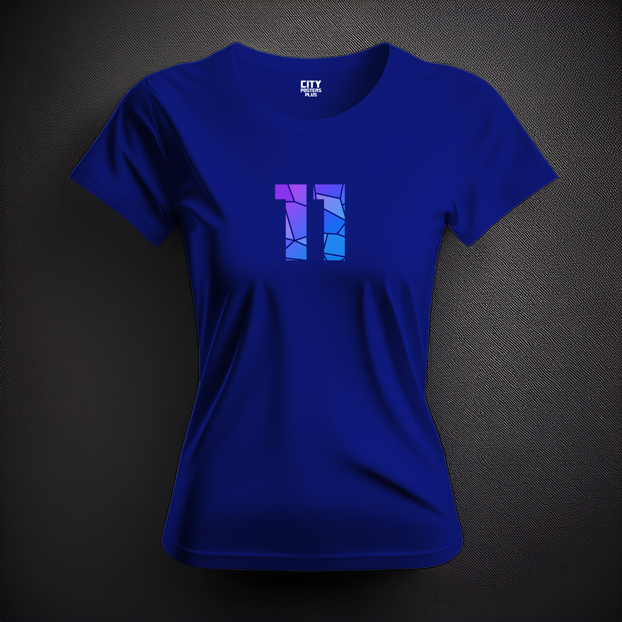 11 Number Women T-Shirt (Royal Blue)