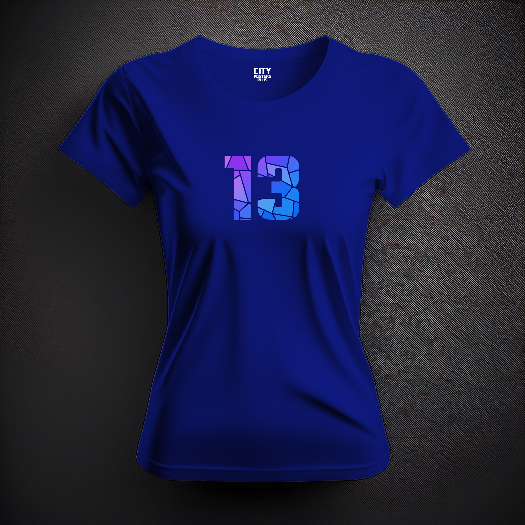 13 Number Women T-Shirt (Royal Blue)