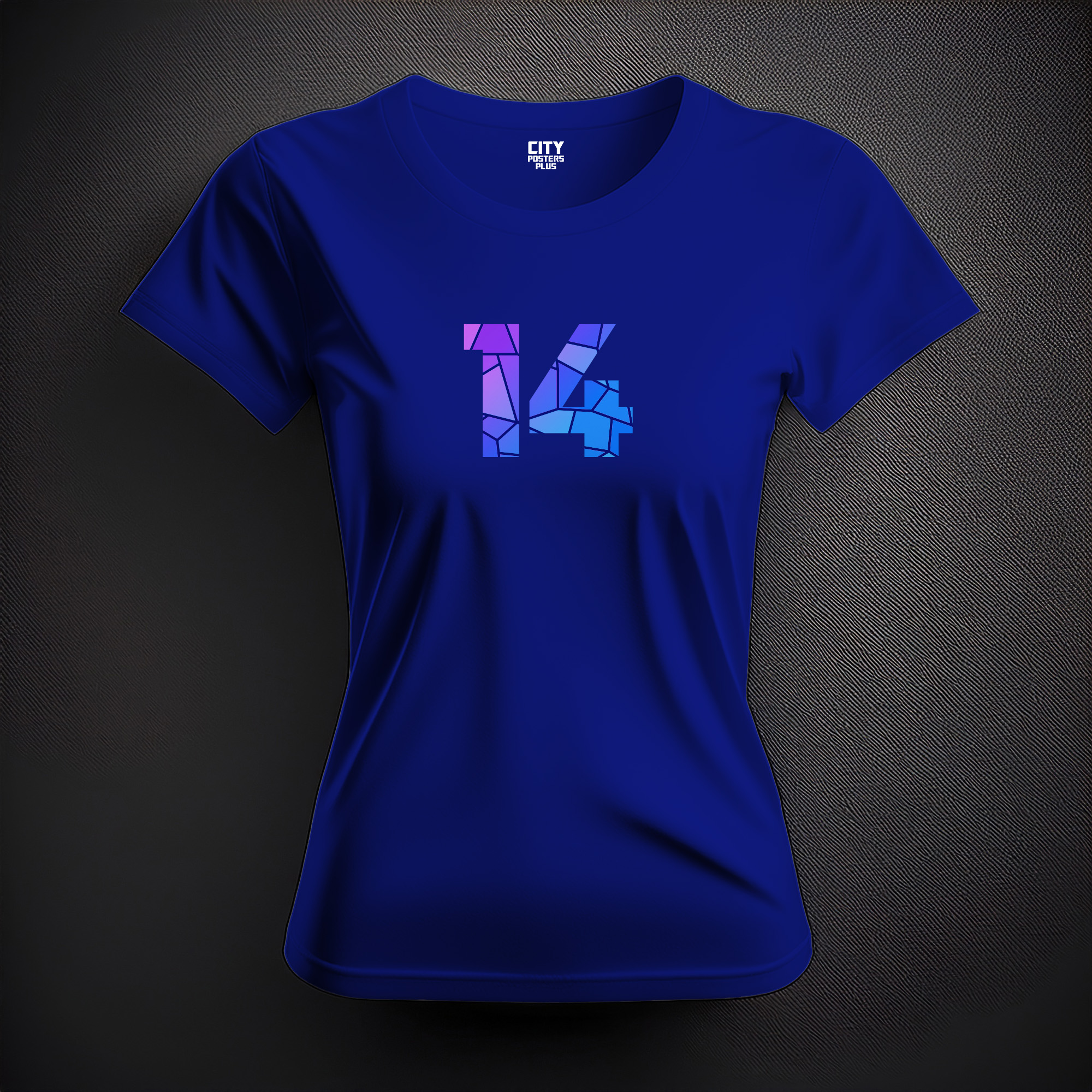 14 Number Women T-Shirt (Royal Blue)
