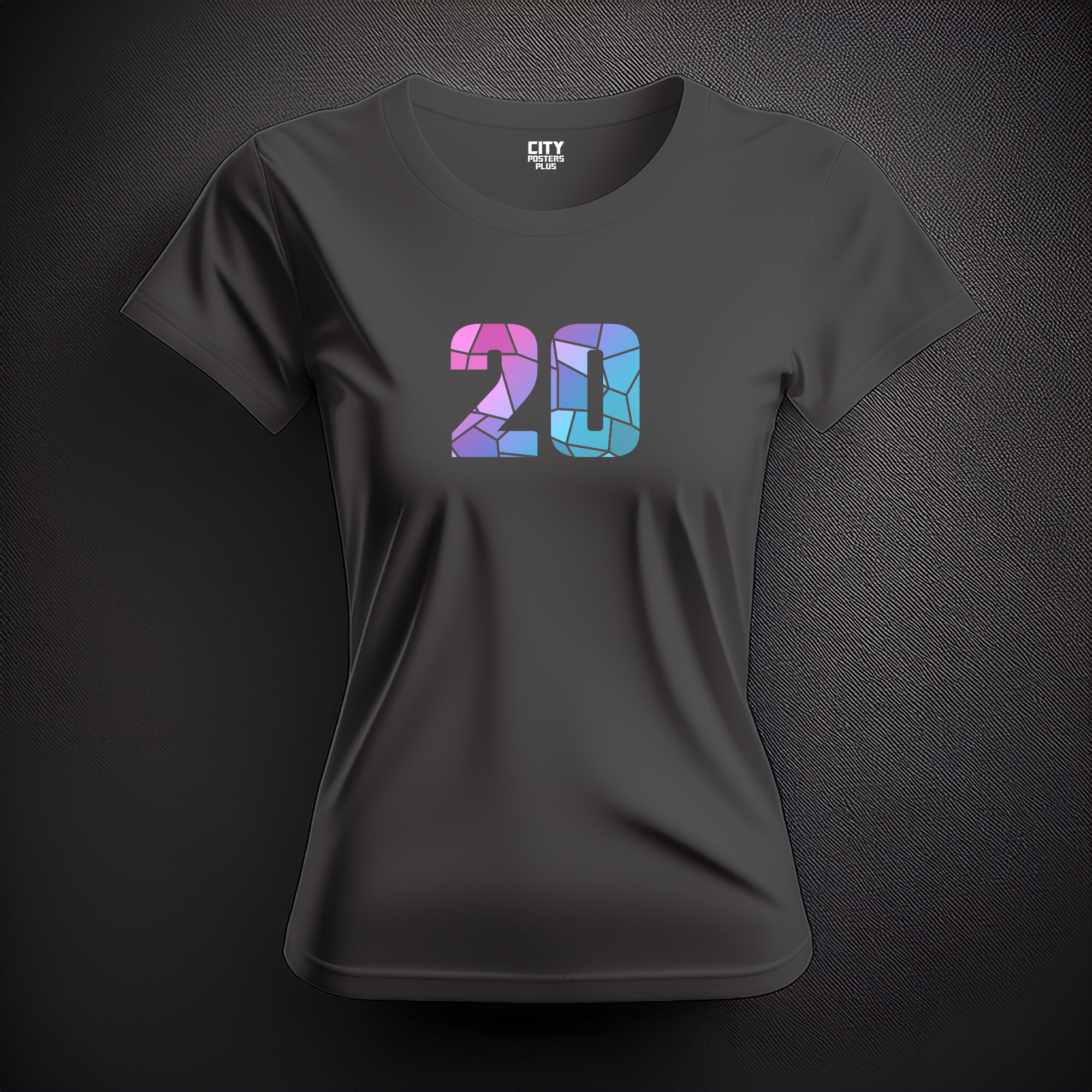 20 Number Women T-Shirt (Charcoal Grey)