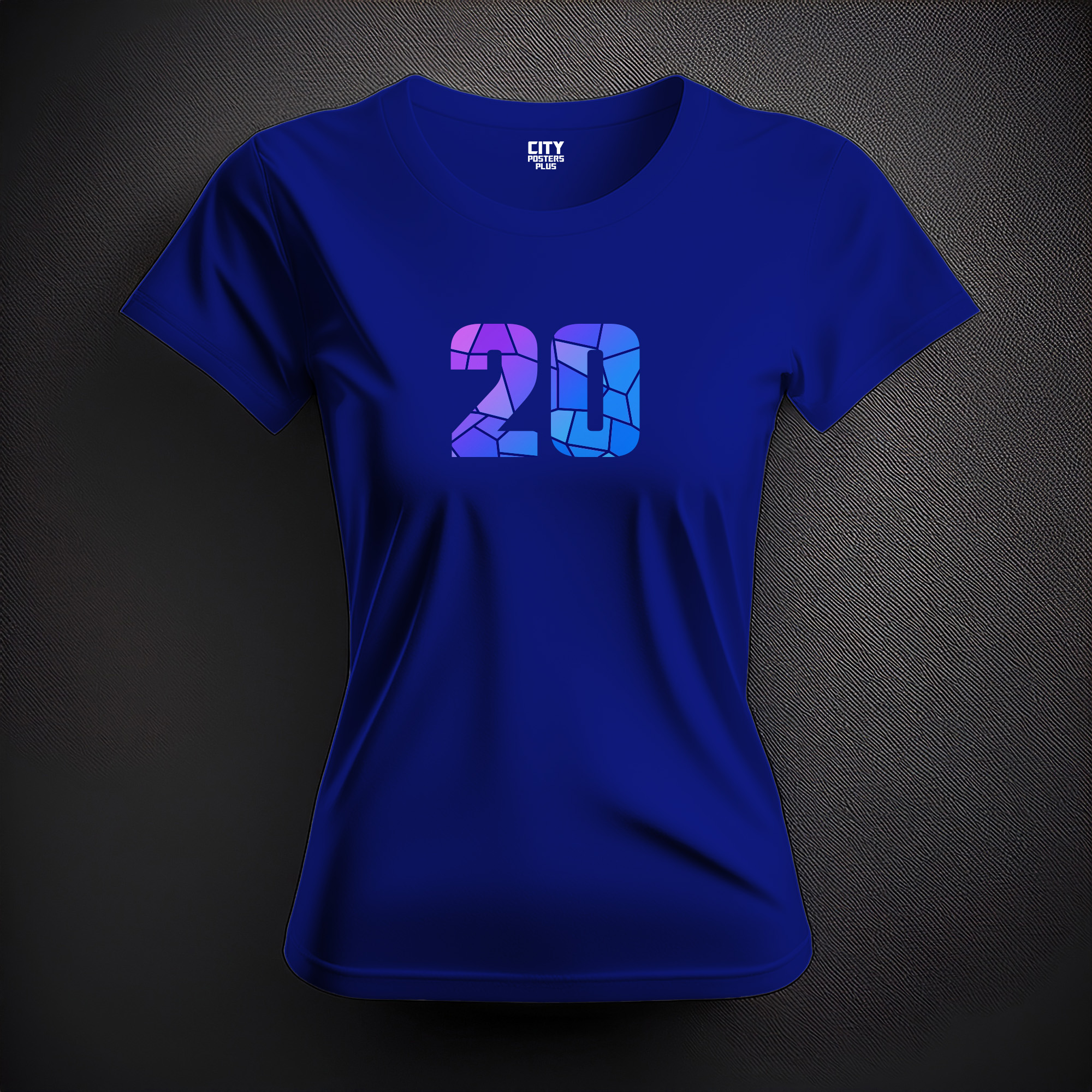 20 Number Women T-Shirt (Royal Blue)
