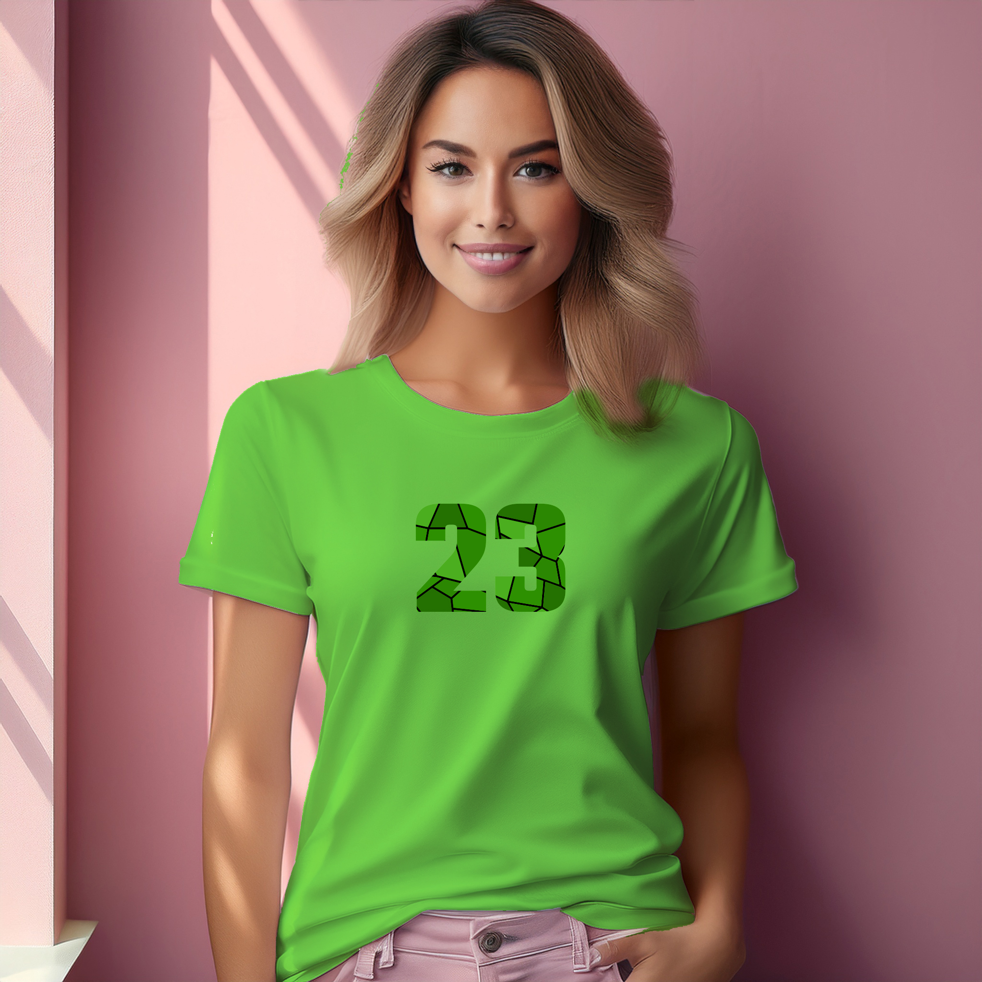 23 Number Women T-Shirt (Liril Green)