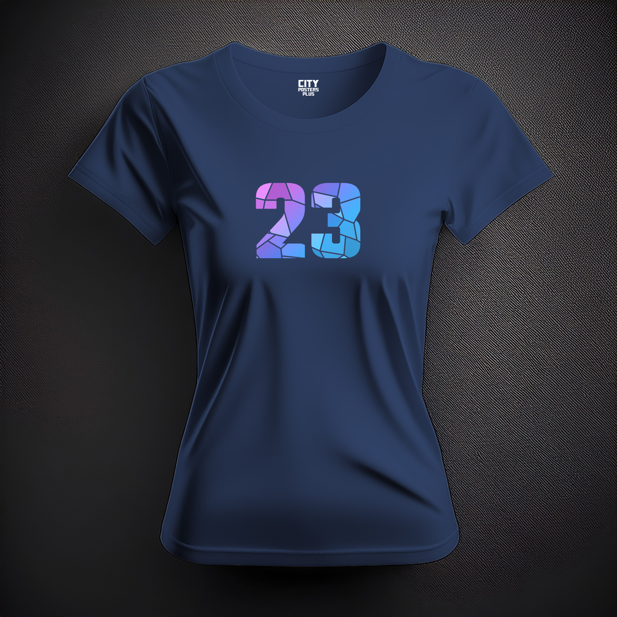 23 Number Women T-Shirt (Navy Blue)