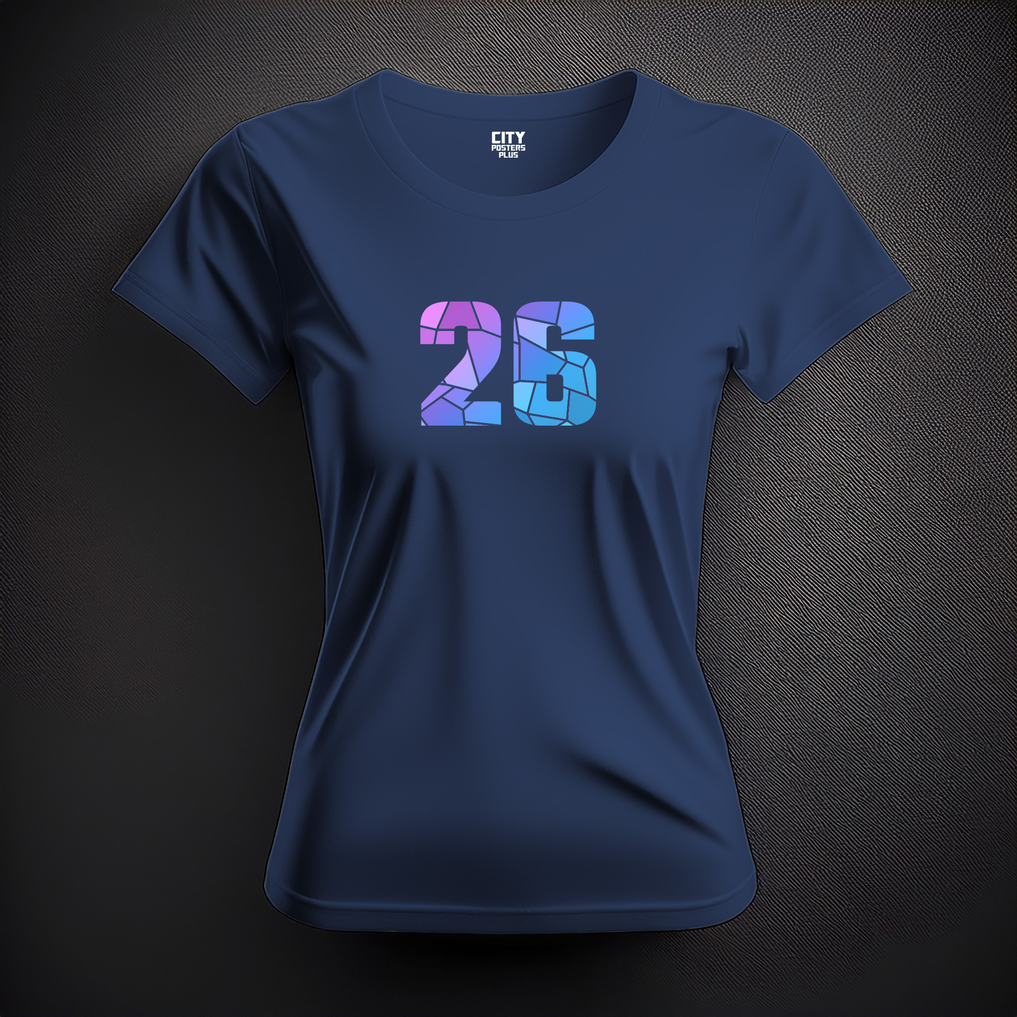 26 Number Women T-Shirt (Navy Blue)