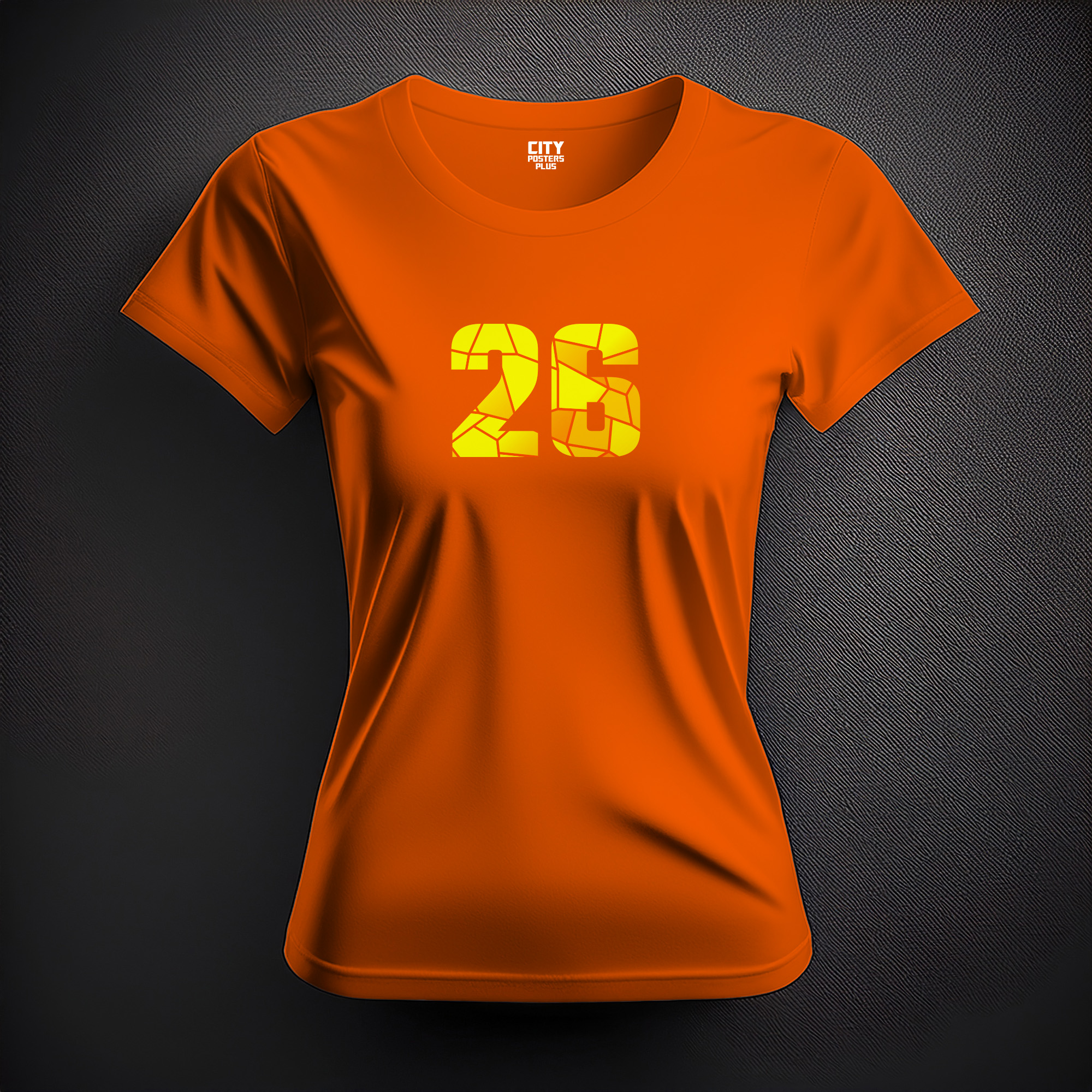 26 Number Women T-Shirt (Orange)