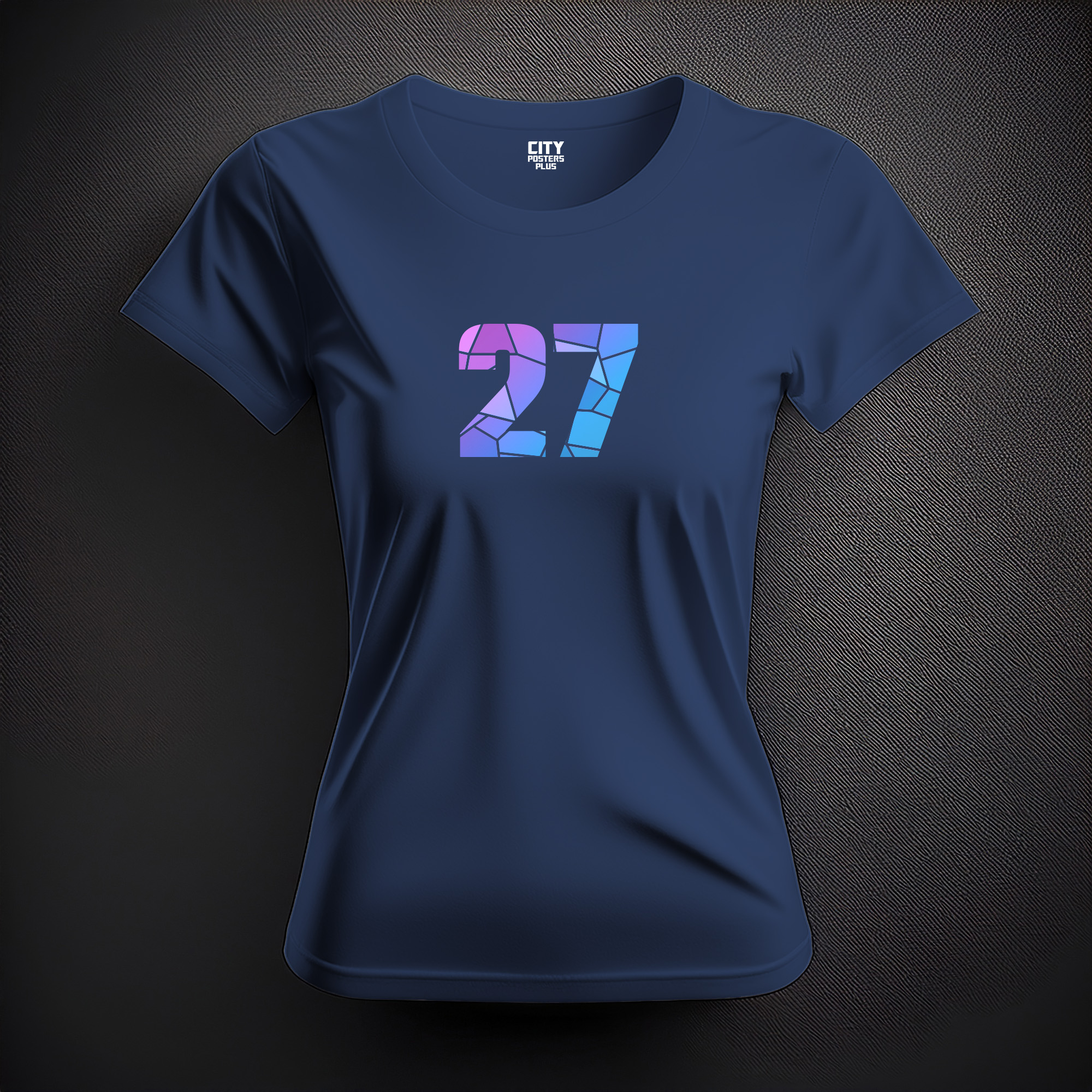 27 Number Women T-Shirt (Navy Blue)