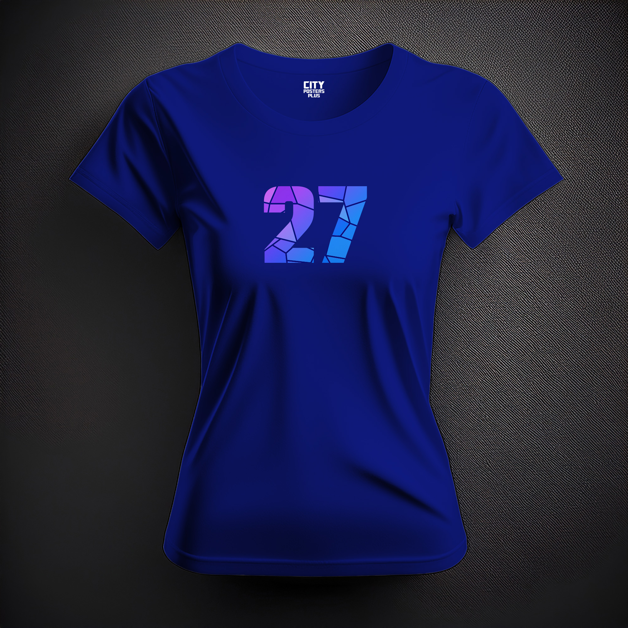 27 Number Women T-Shirt (Royal Blue)