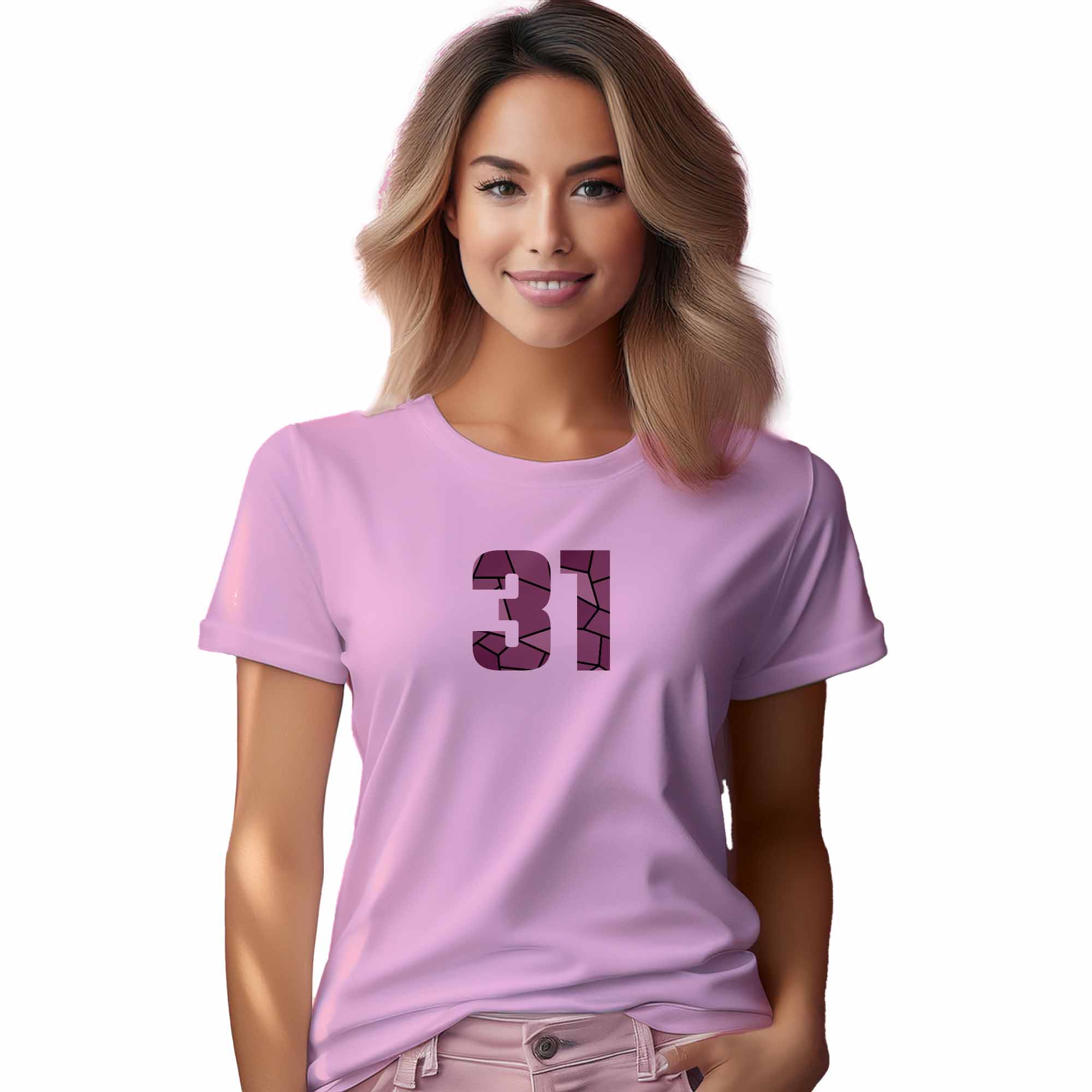 31 Number Women T-Shirt (Light Pink) | 360 Fog Plus
