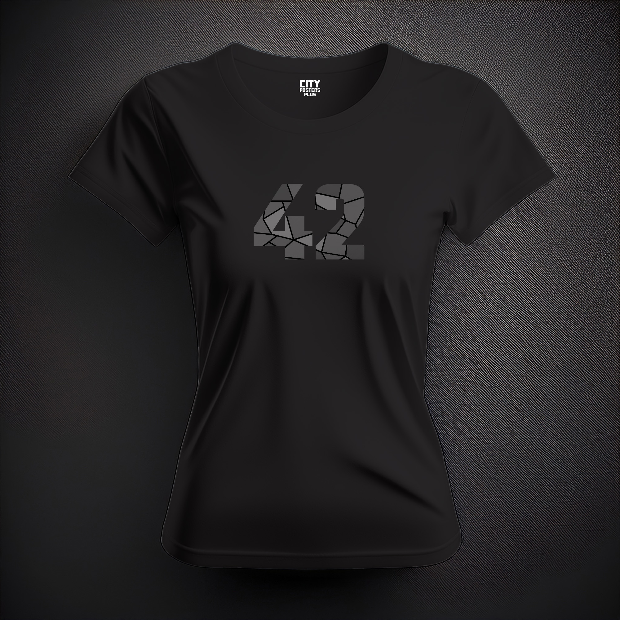 42 Number Women T-Shirt (Black)