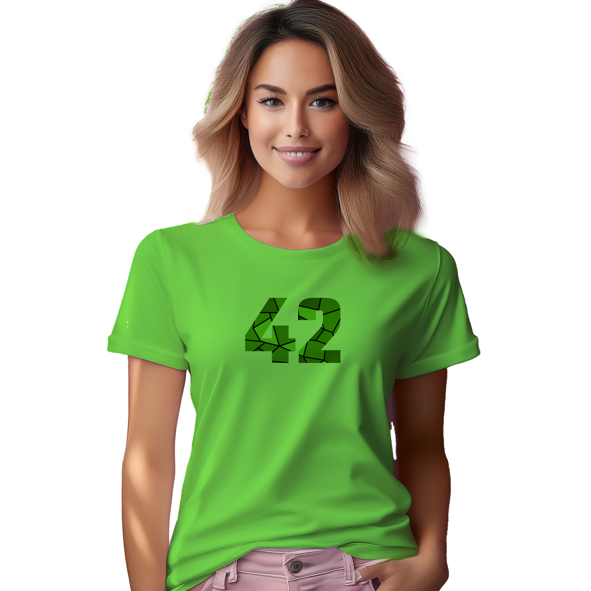 42 Number Women T-Shirt (Liril Green) | 360 Fog Plus