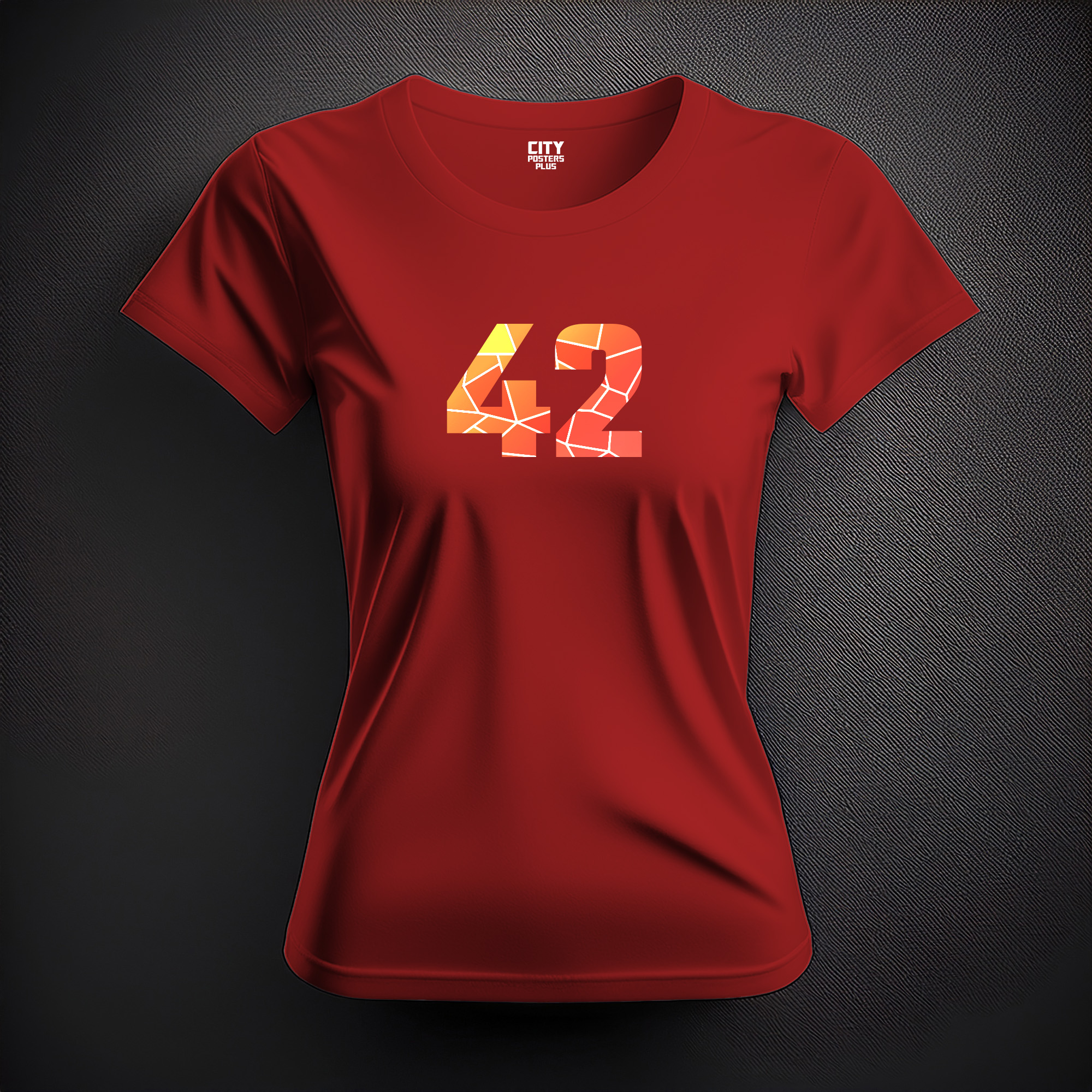 42 Number Women T-Shirt (Red)