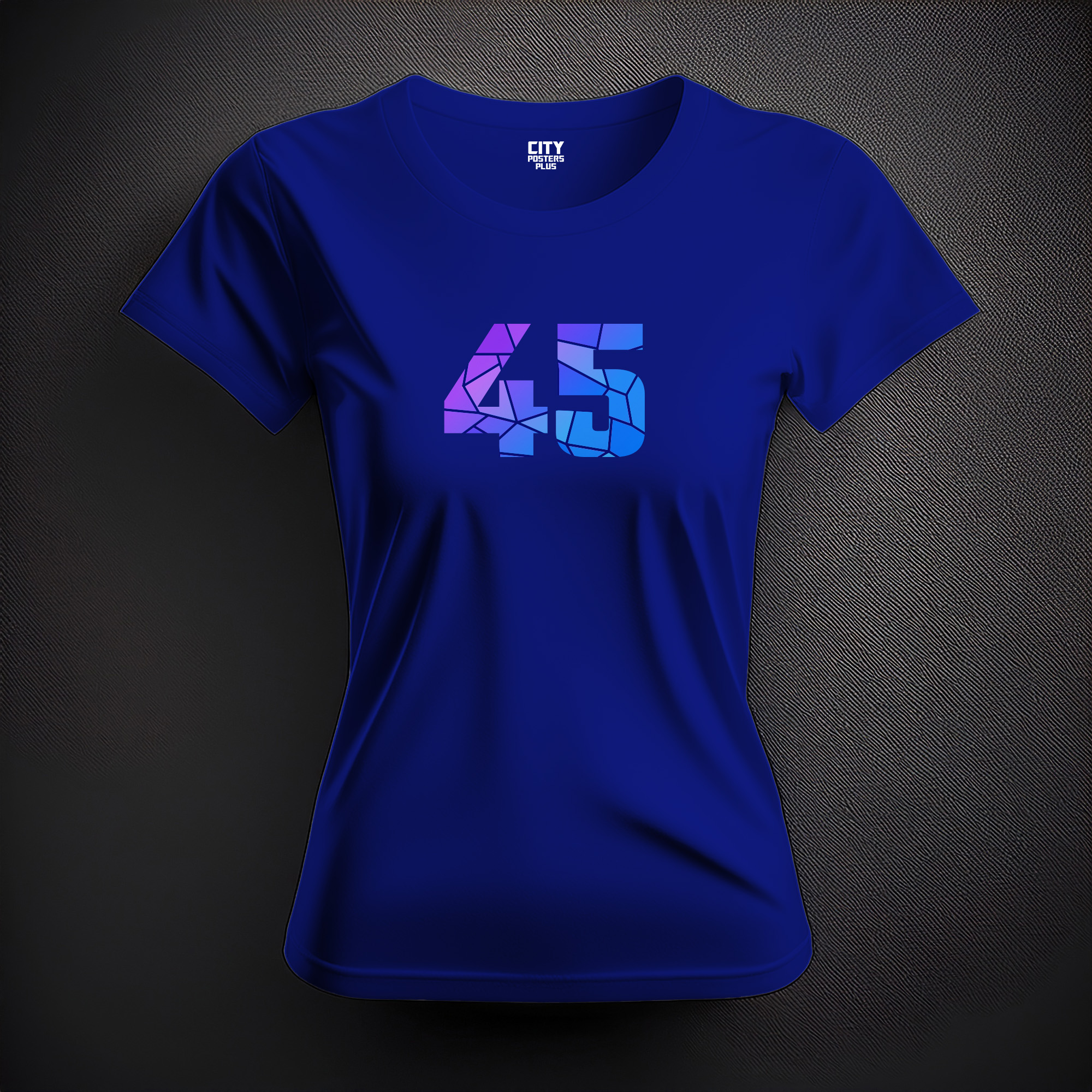 45 Number Women T-Shirt (Royal Blue)