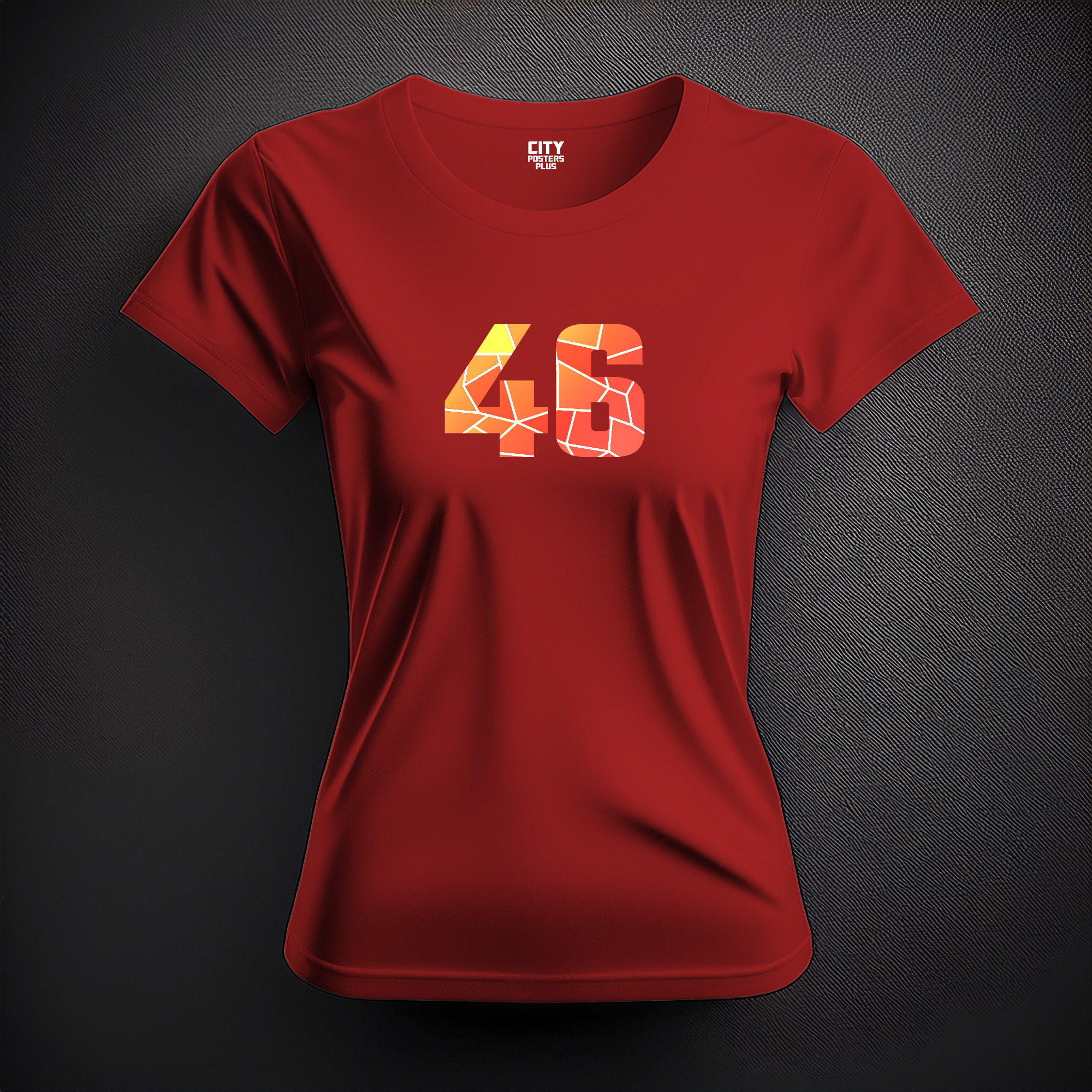 46 Number Women T-Shirt (Red)