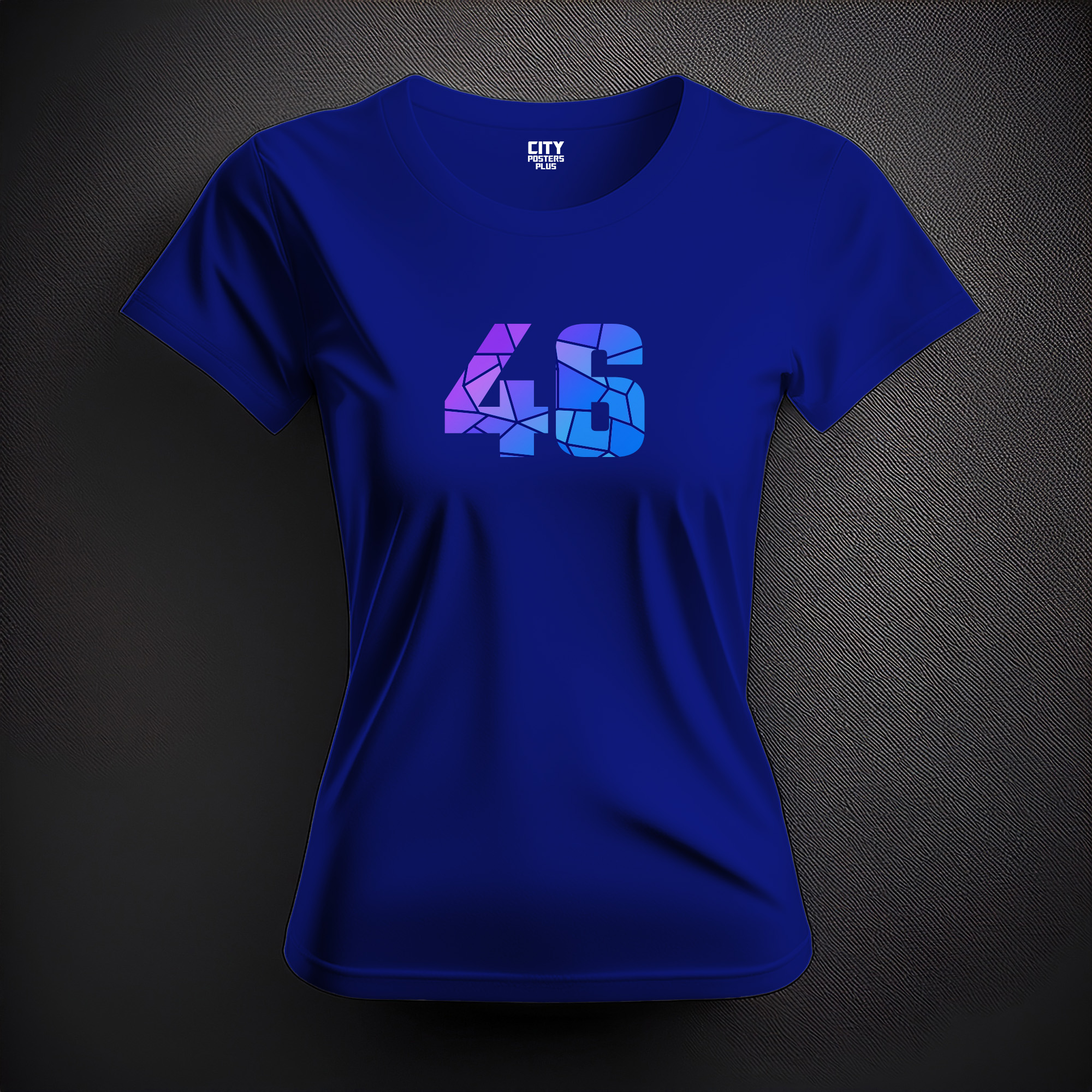 46 Number Women T-Shirt (Royal Blue)