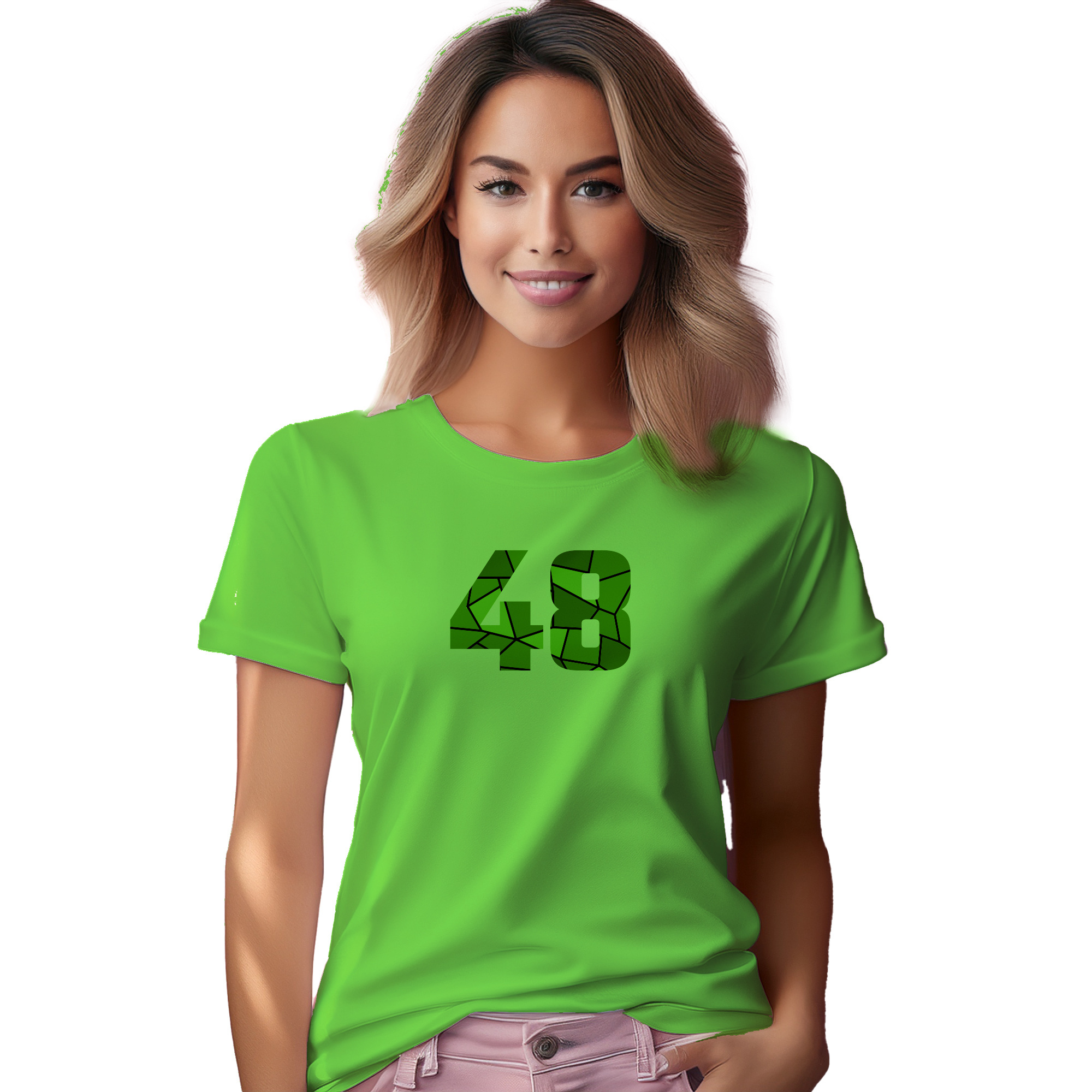 48 Number Women T-Shirt (Liril Green) | 360 Fog Plus
