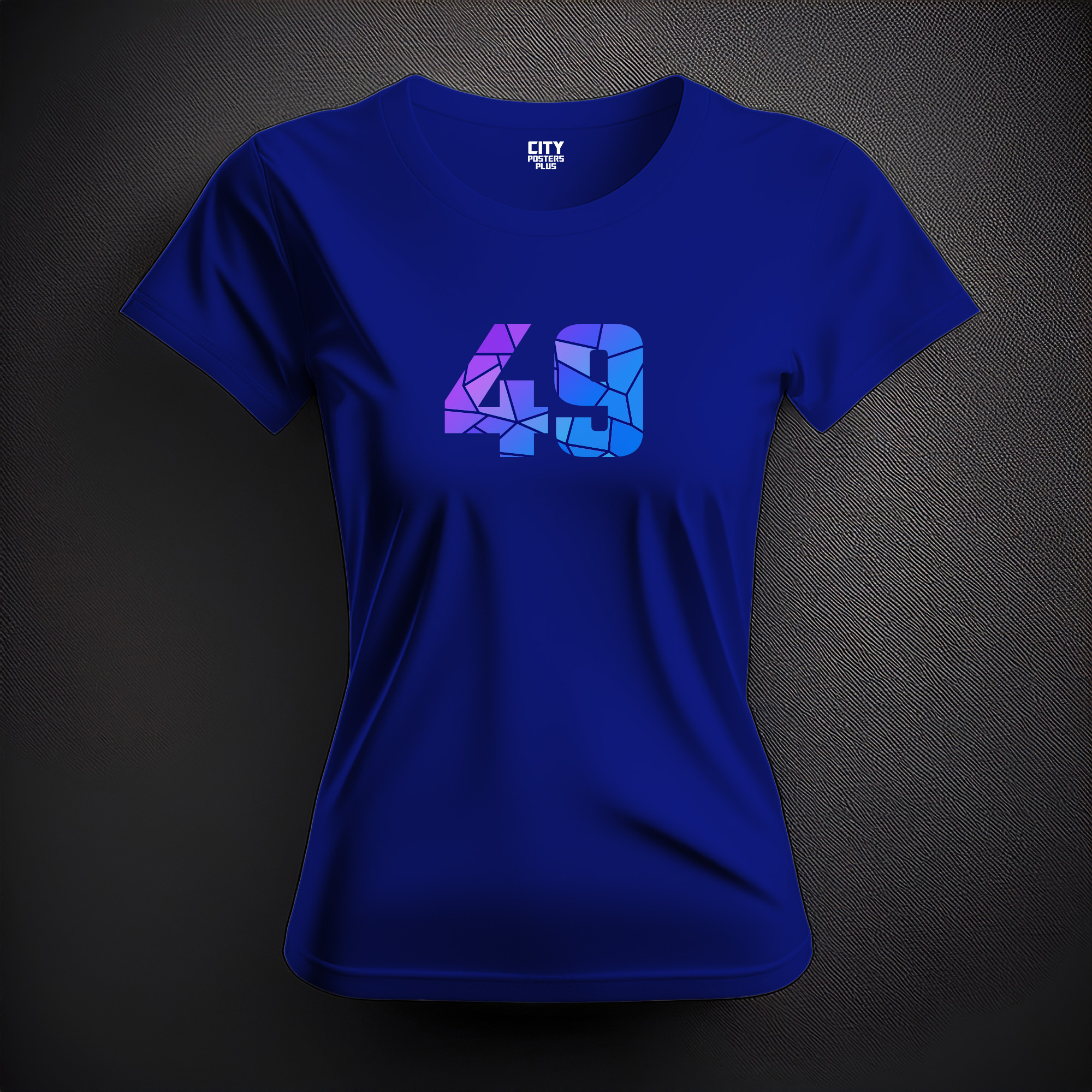 49 Number Women T-Shirt (Royal Blue)