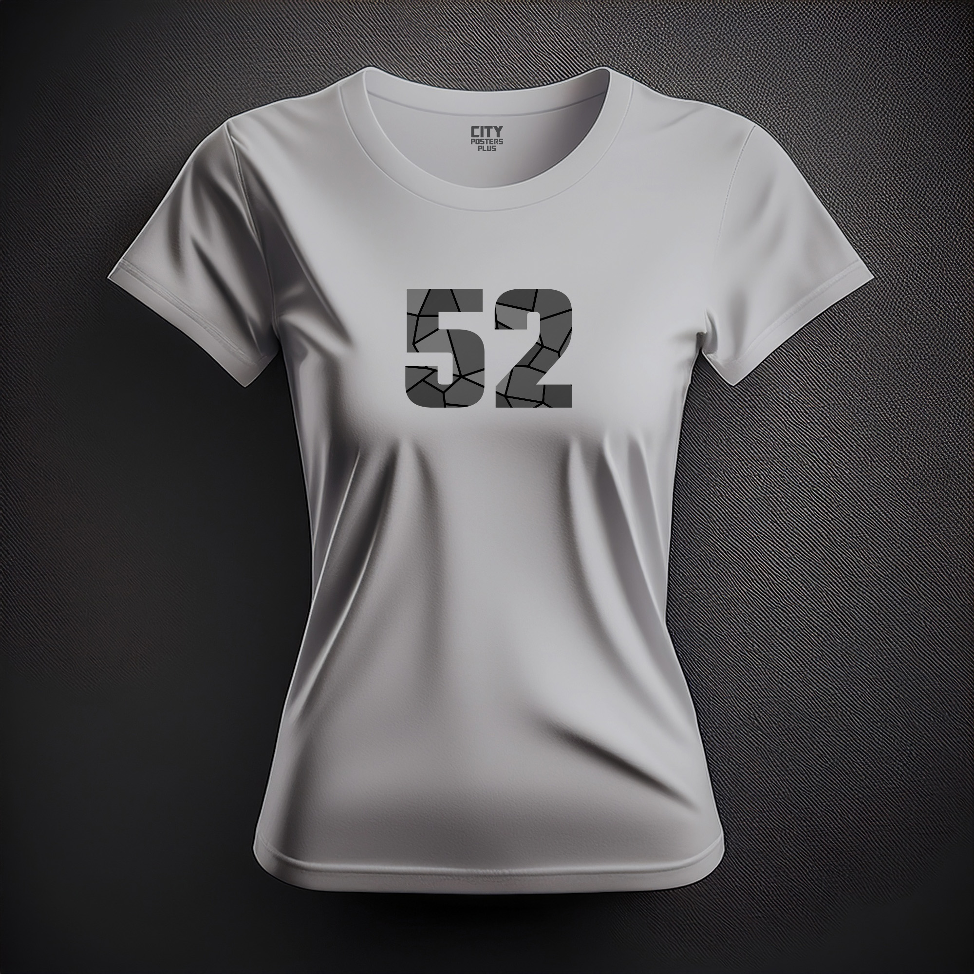 52 Number Women T-Shirt (Melange Grey)