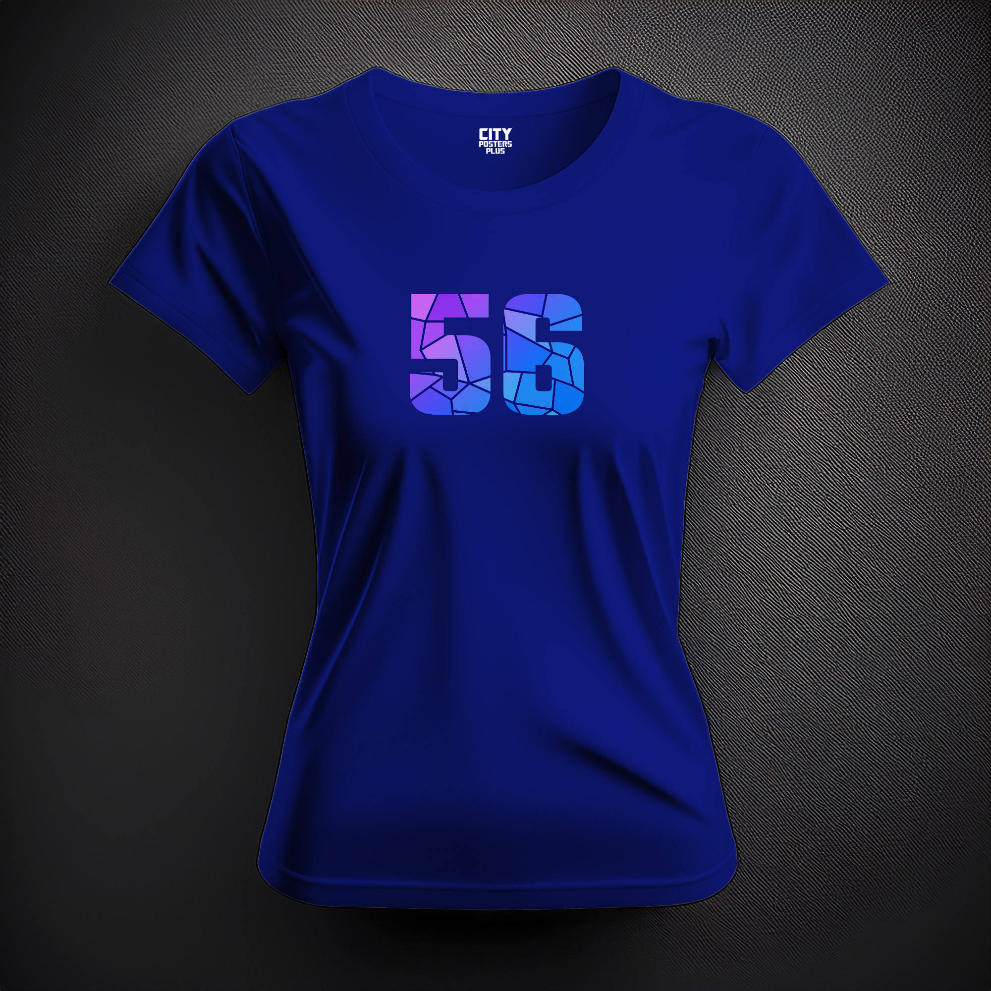 56 Number Women T-Shirt (Royal Blue)