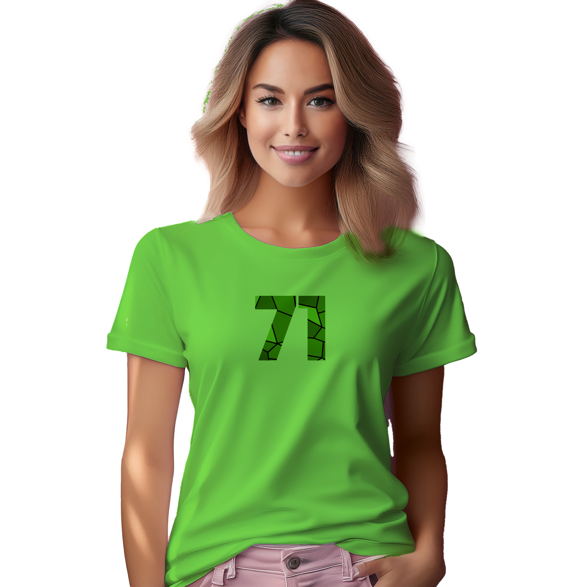 71 Number Women T-Shirt (Liril Green) | 360 Fog Plus