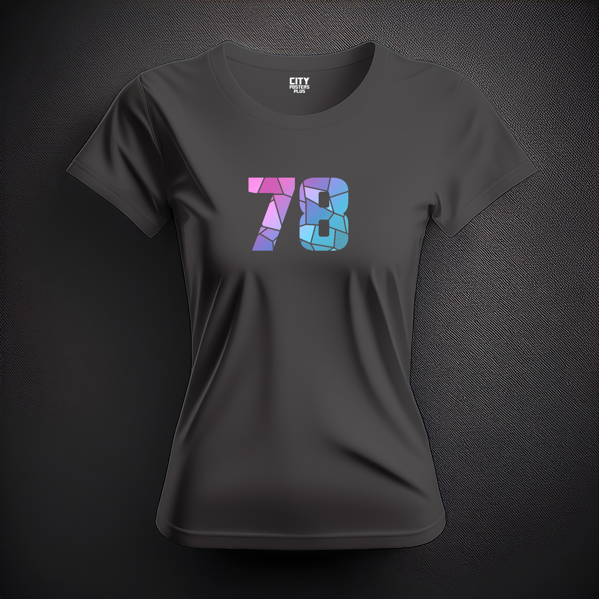 78 Number Women T-Shirt (Charcoal Grey)