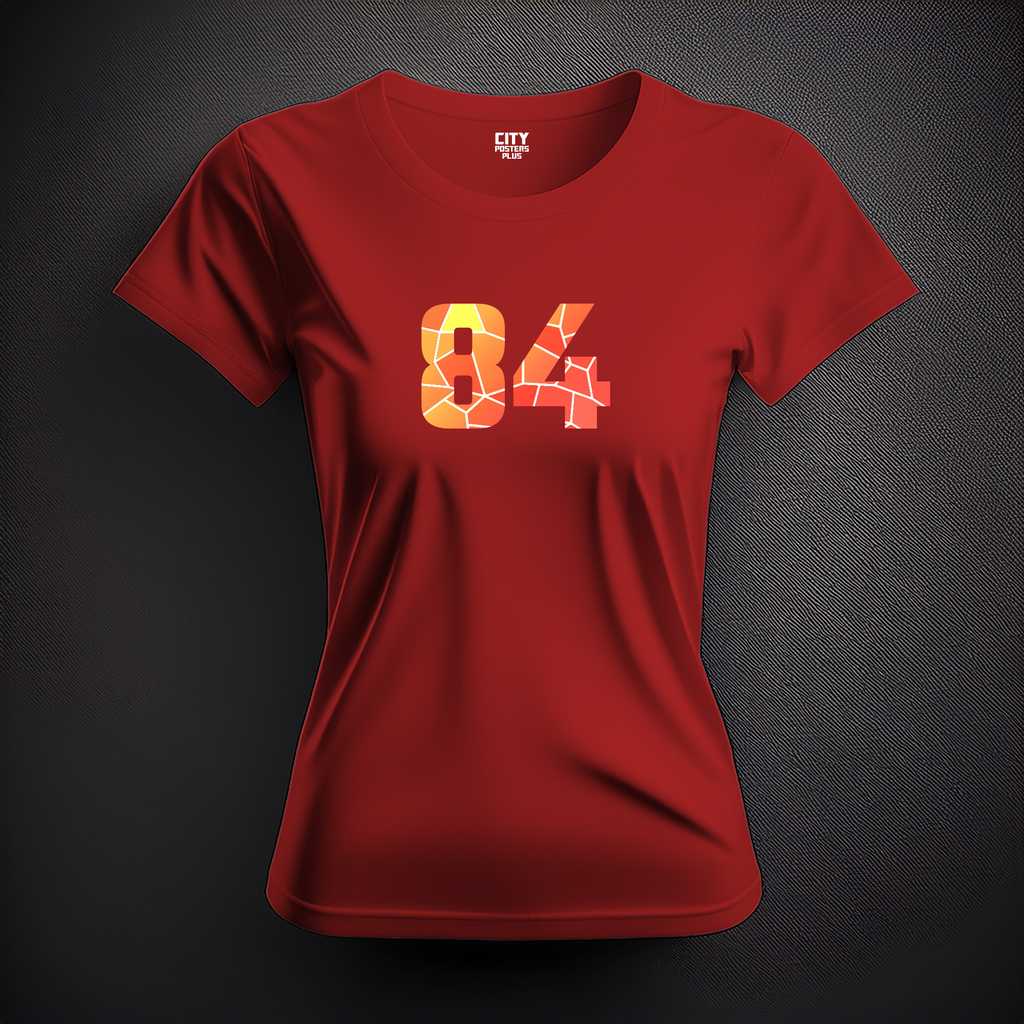 84 Number Women T-Shirt (Red)