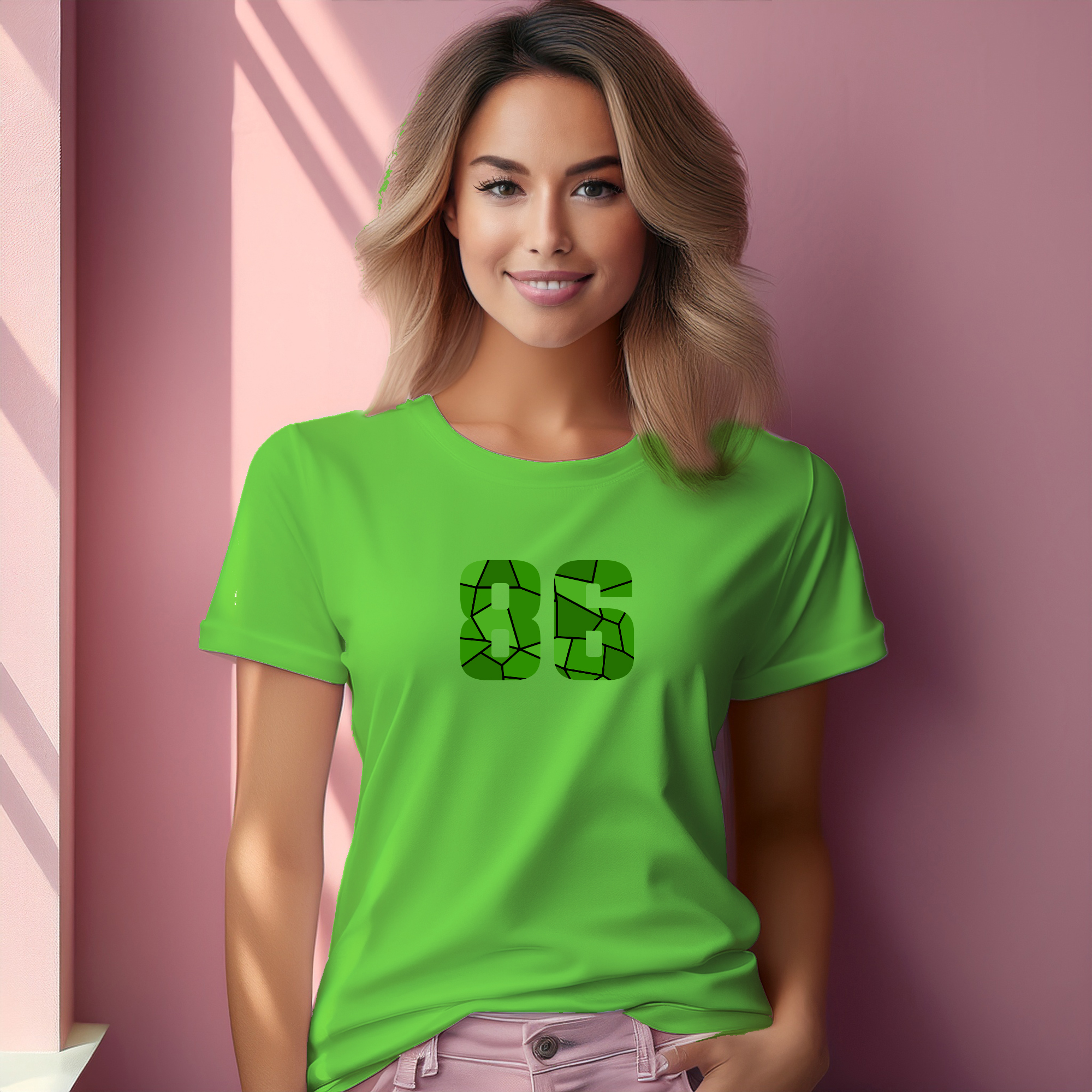86 Number Women T-Shirt (Liril Green)