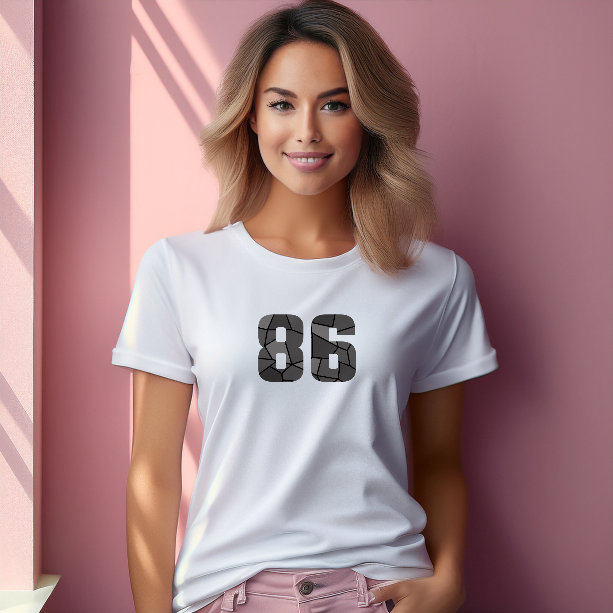 86 Number Women T-Shirt (White)