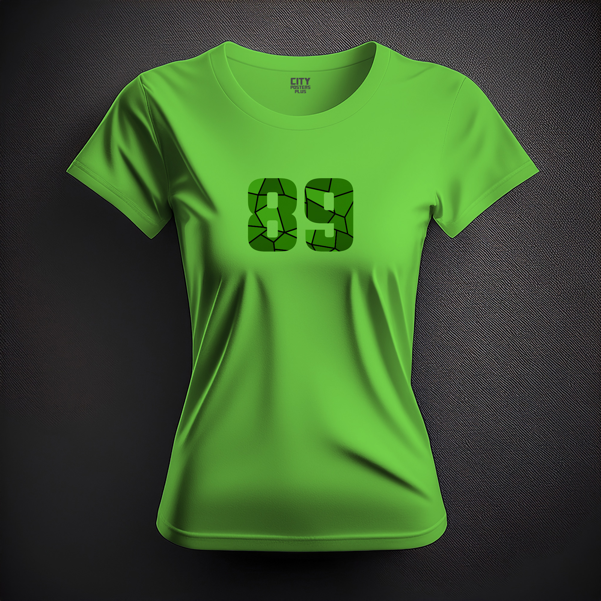 89 Number Women T-Shirt (Liril Green)