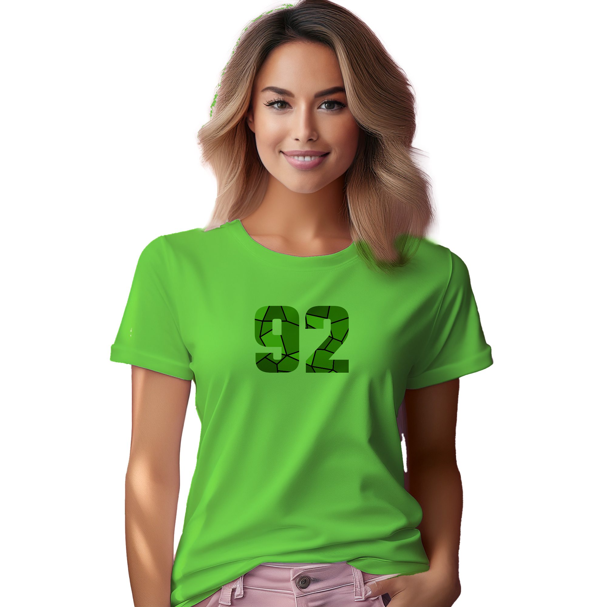 92 Number Women T-Shirt (Liril Green) | 360 Fog Plus