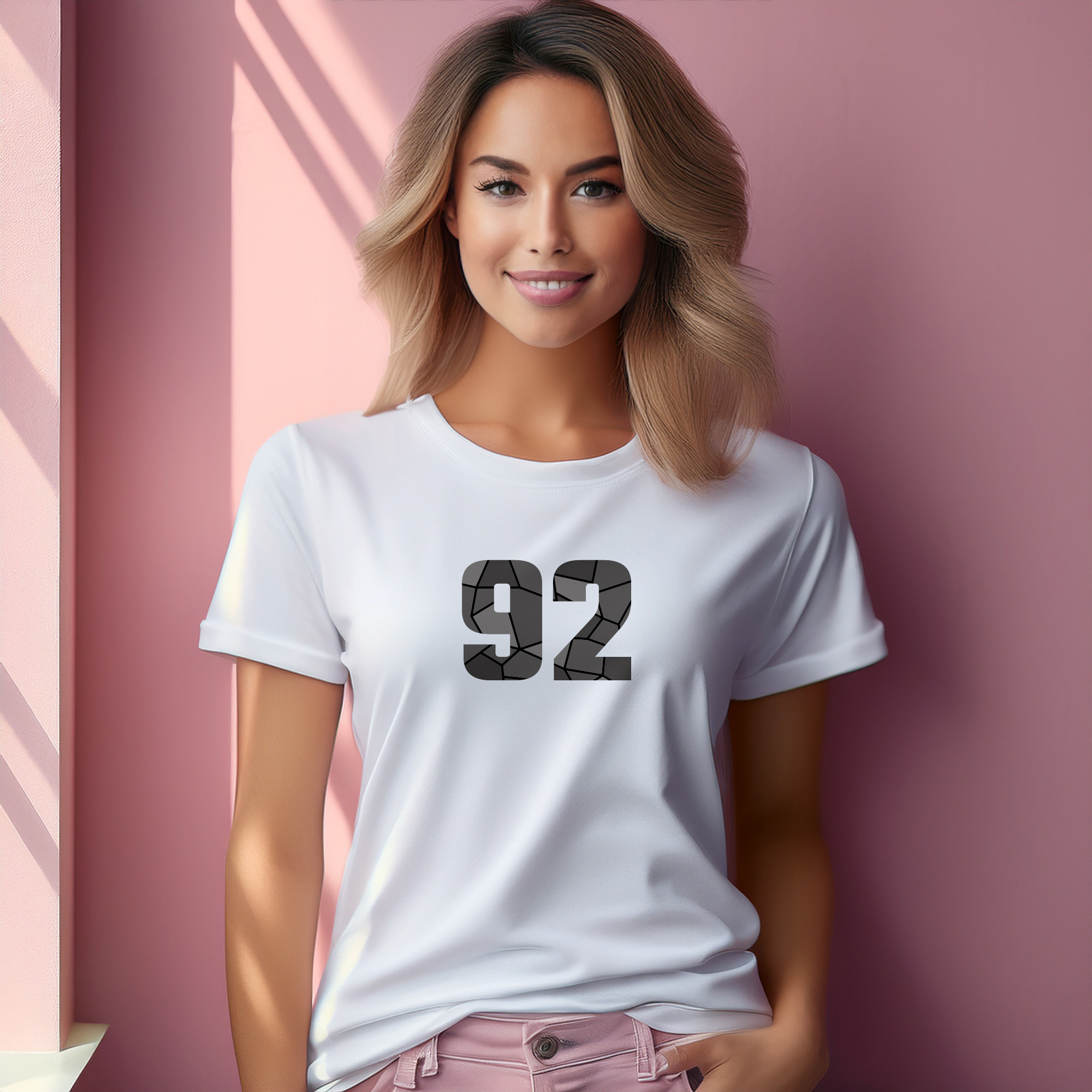 92 Number Women T-Shirt (White)
